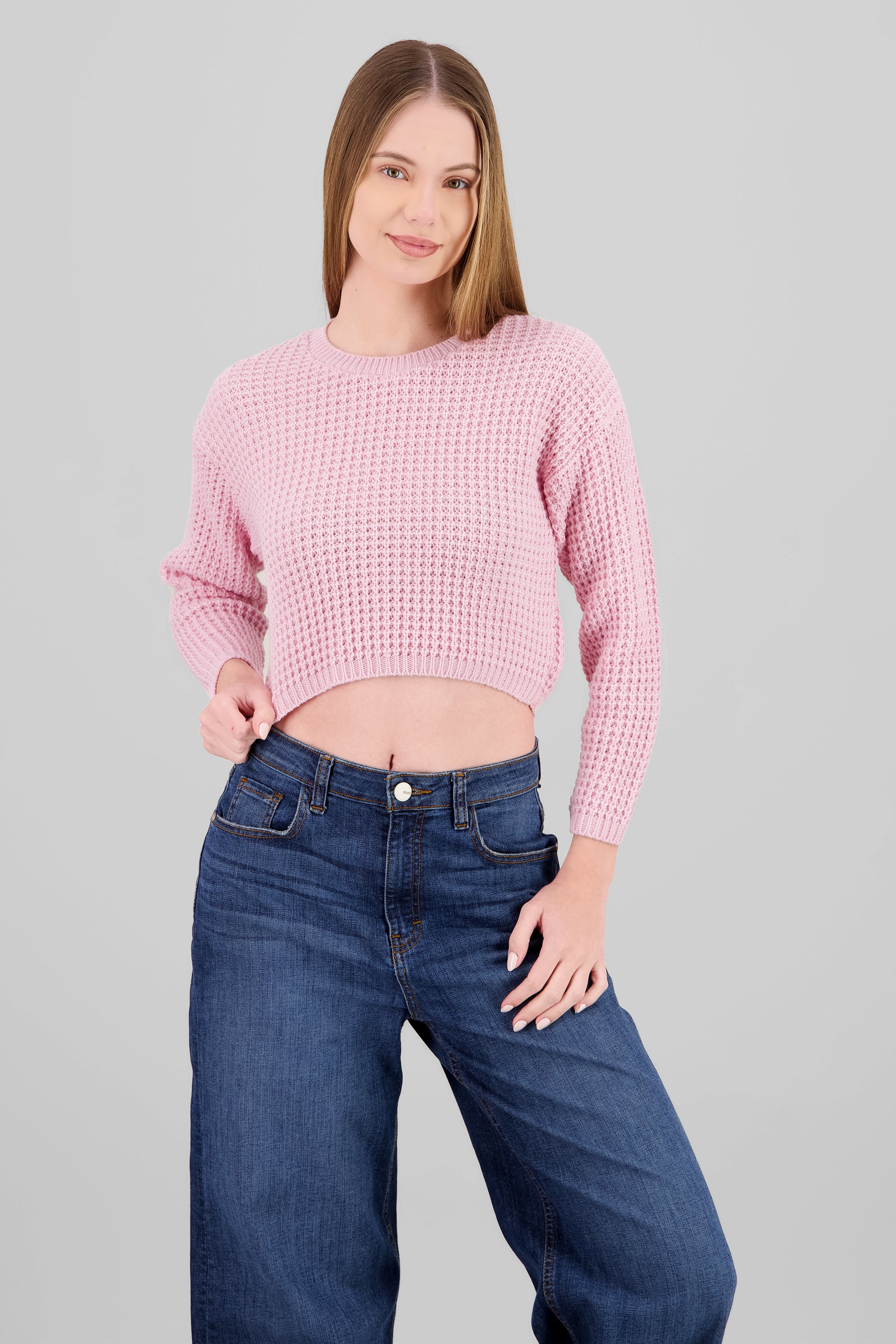 Suéter Tejido Ancho PALO DE ROSA