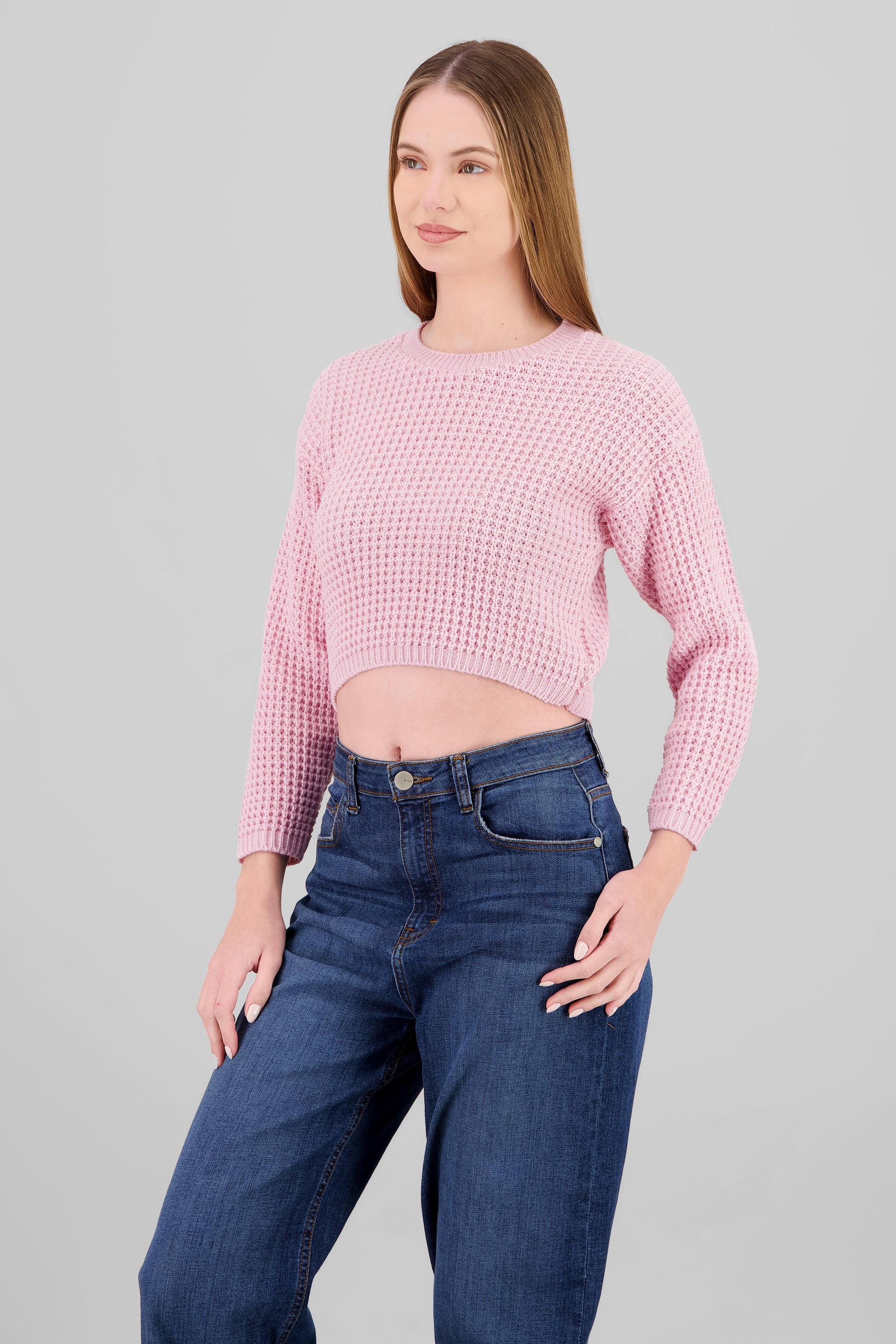 Suéter Tejido Ancho PALO DE ROSA