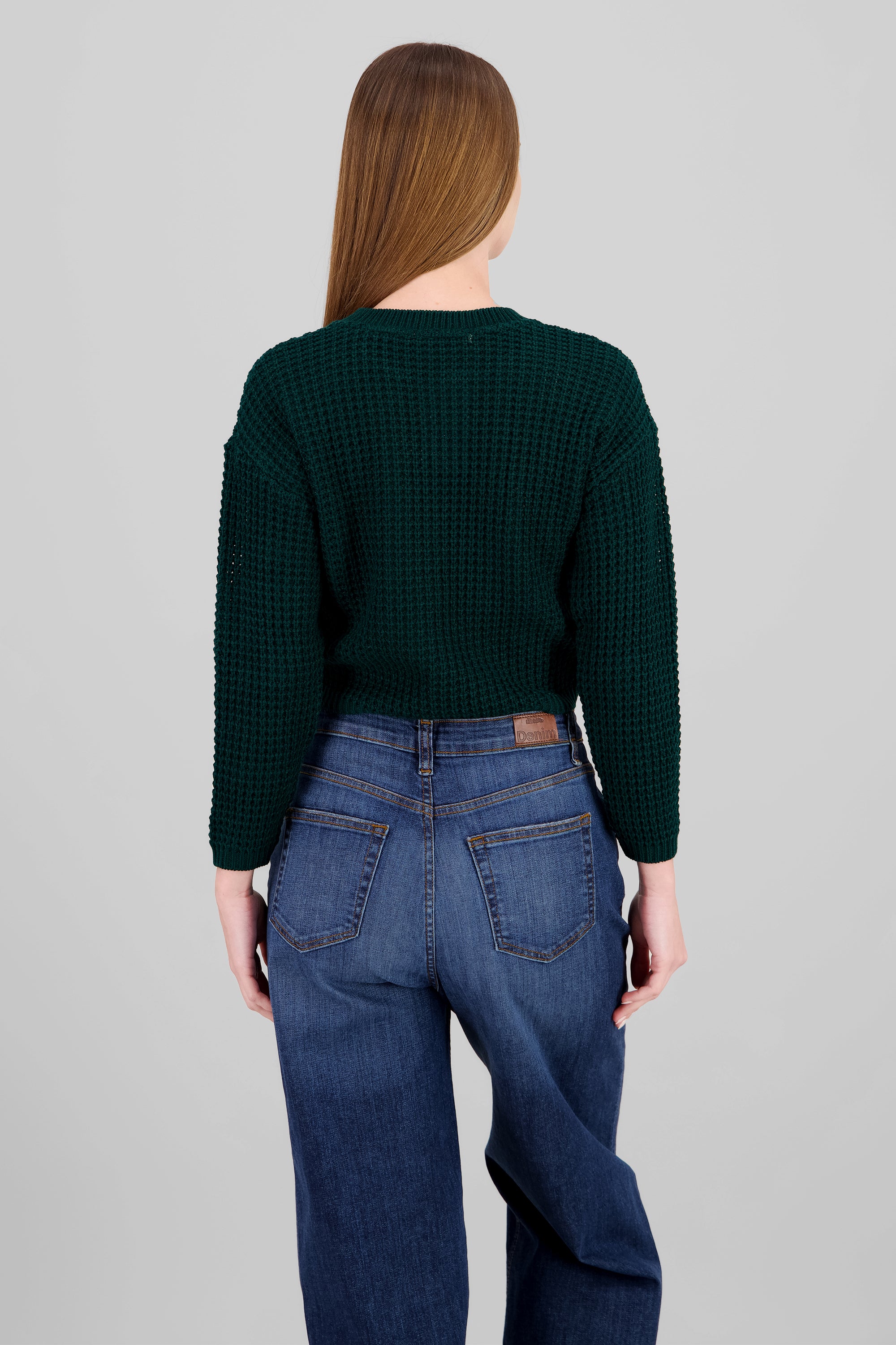 Suéter Tejido Ancho VERDE CAZADOR