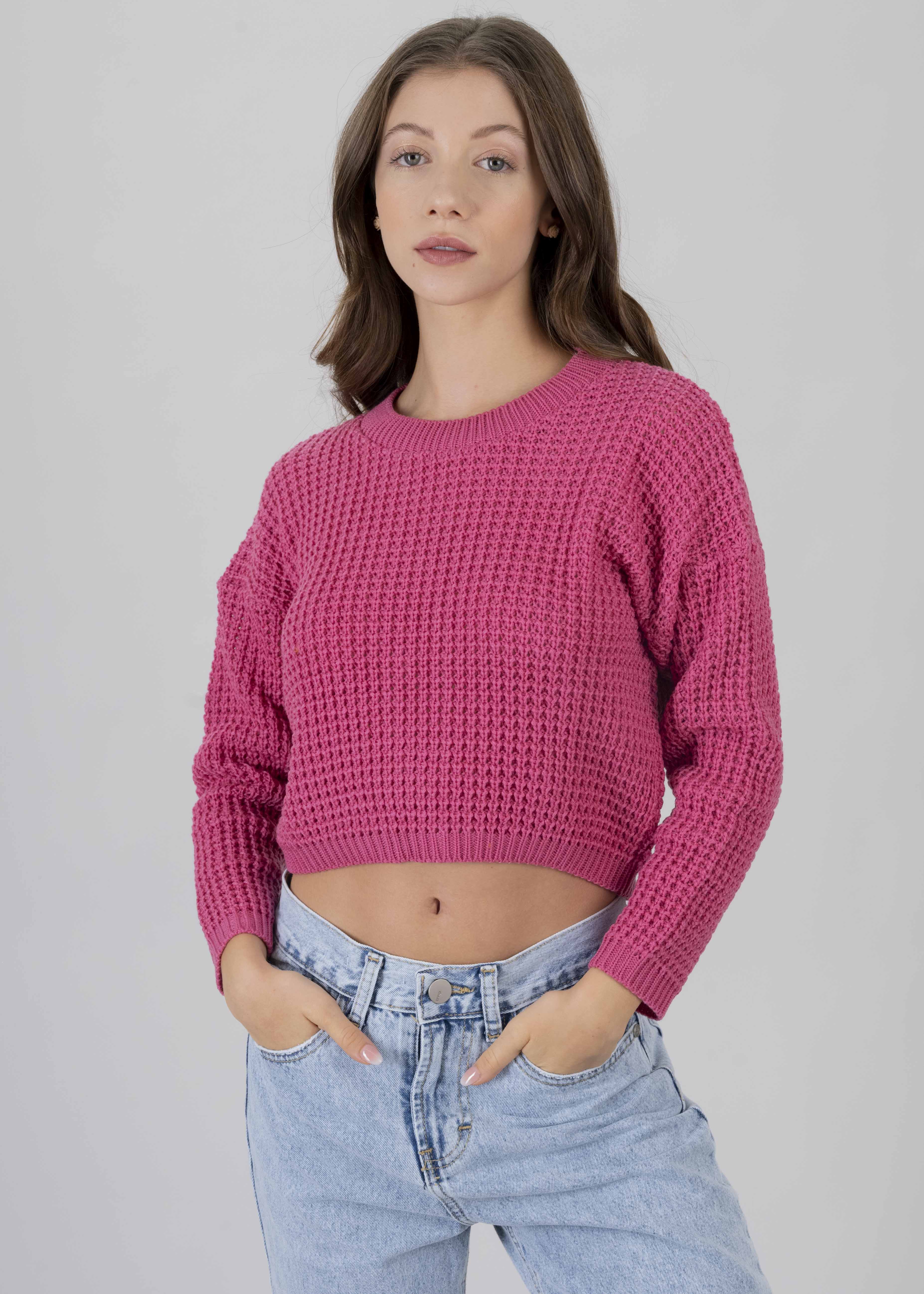 Suéter Tejido Ancho MAGENTA