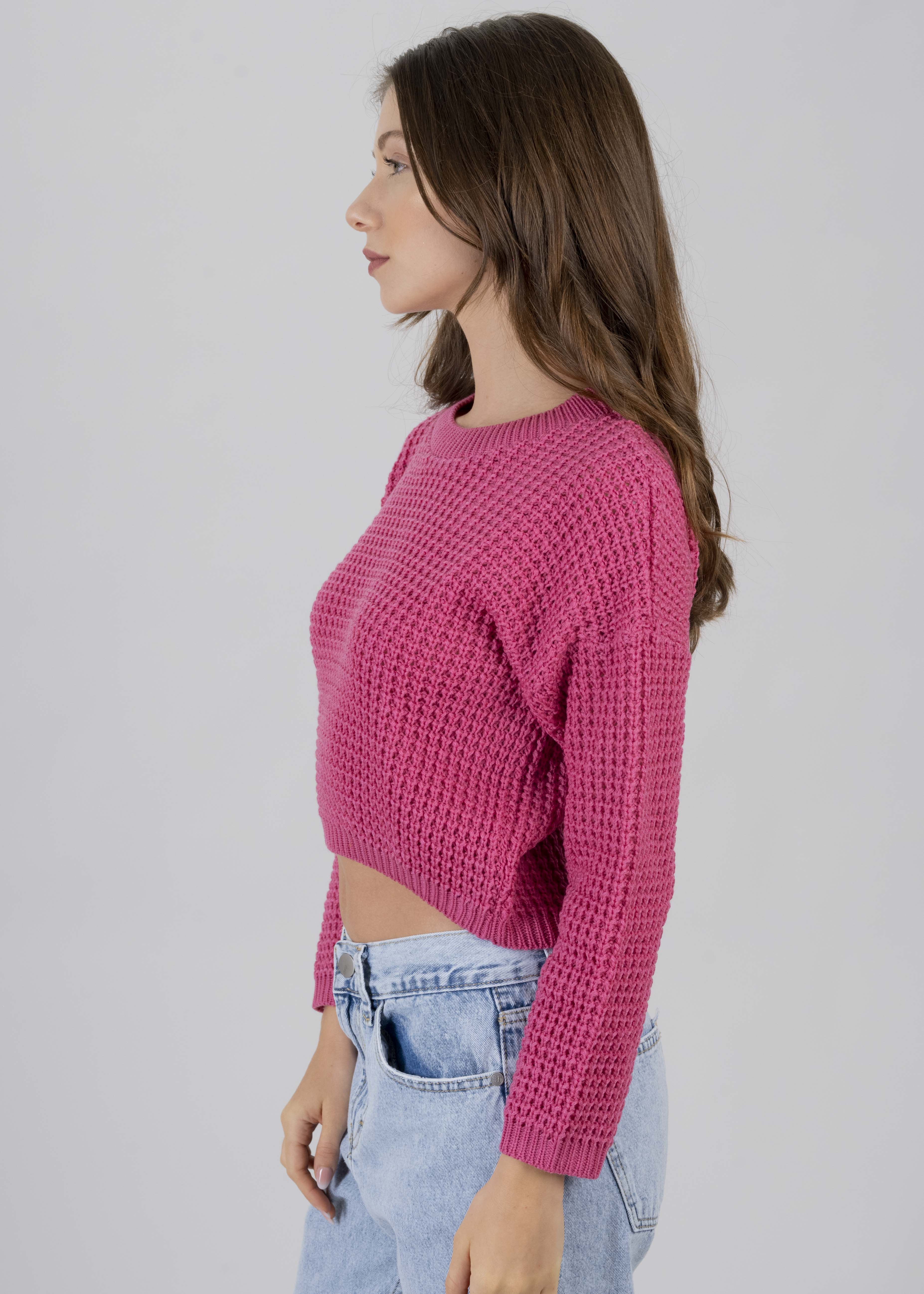 Suéter Tejido Ancho MAGENTA