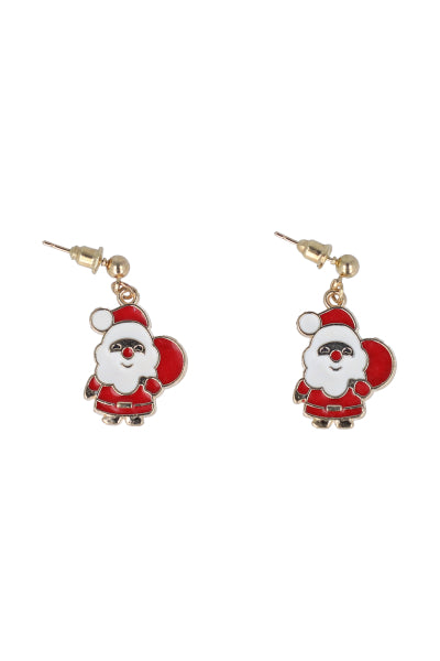 Aretes Renos Navidad ROJO COMBO