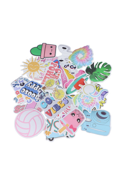 Set 50 stickers multicolor MULTICOLOR