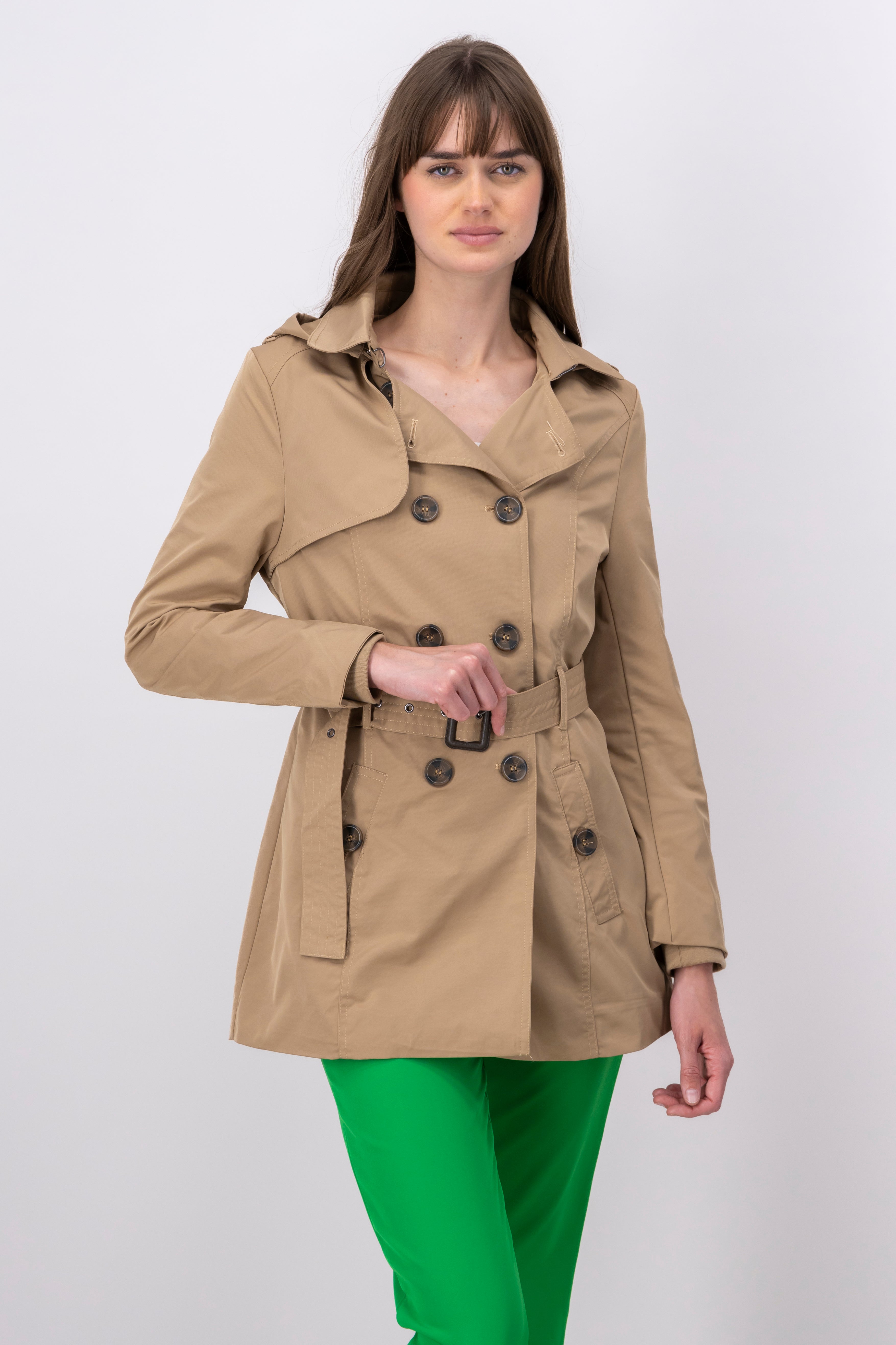 Adjusted Hoody Gabardina COFFEE