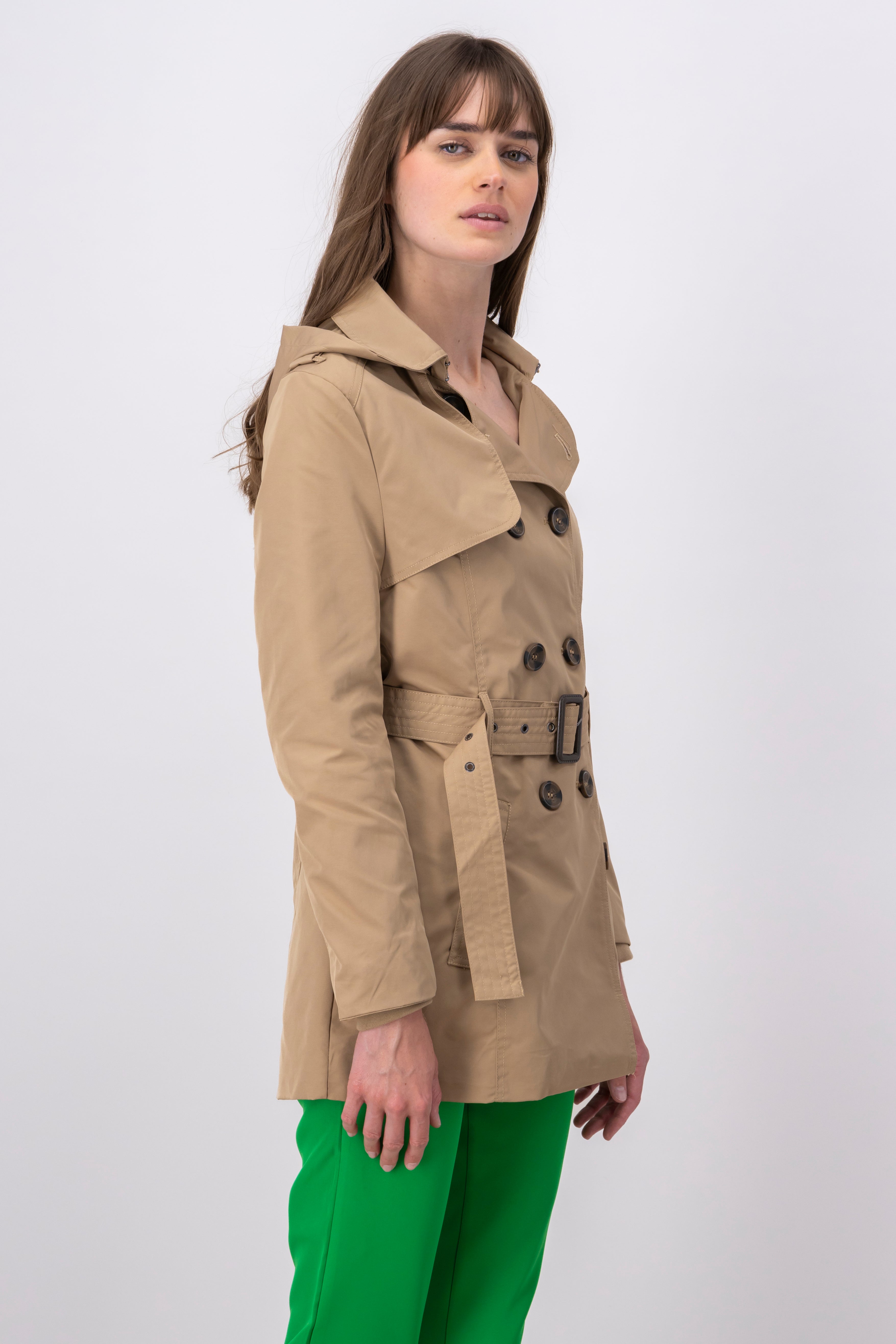 Adjusted Hoody Gabardina COFFEE
