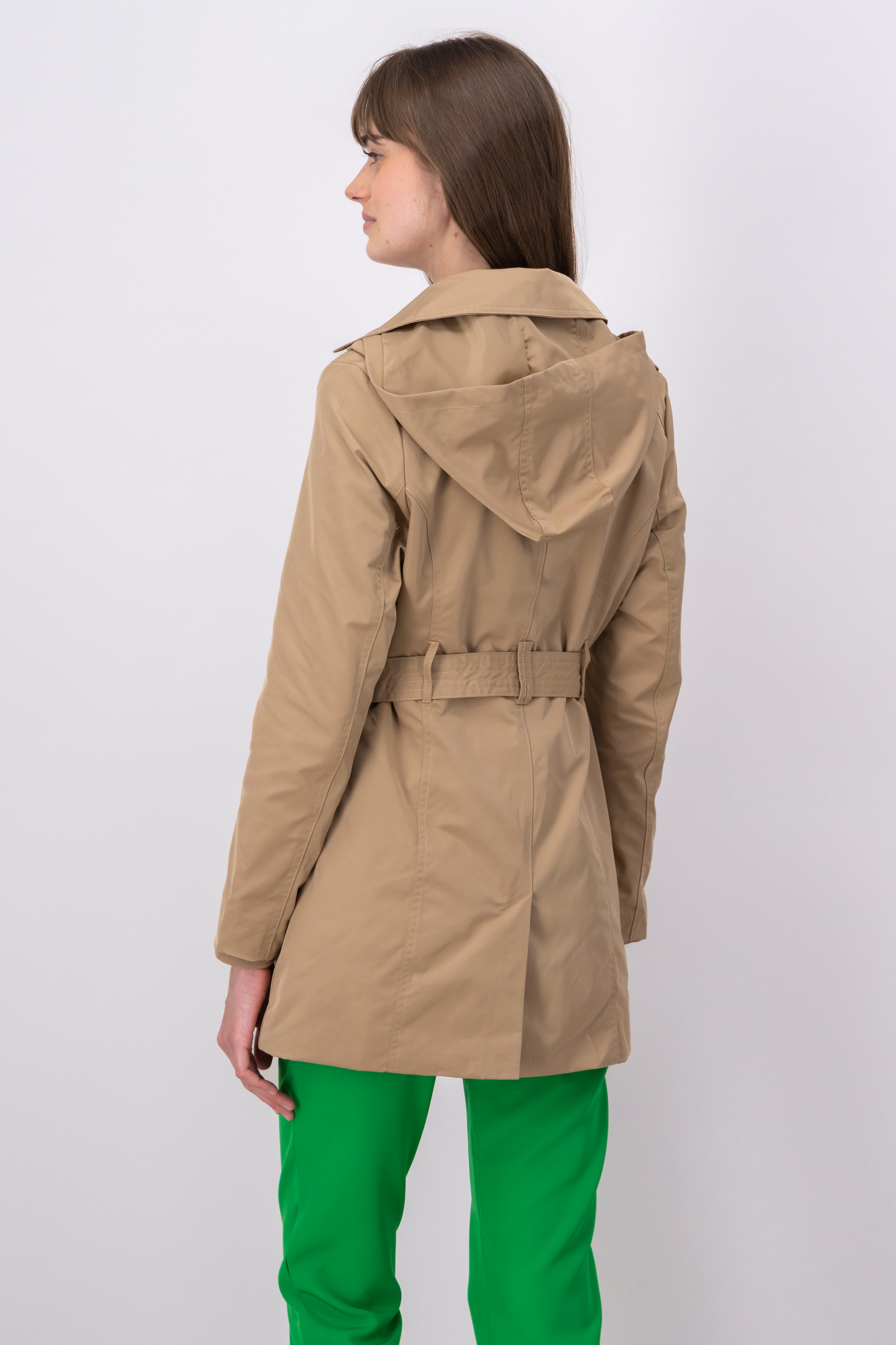 Adjusted Hoody Gabardina COFFEE