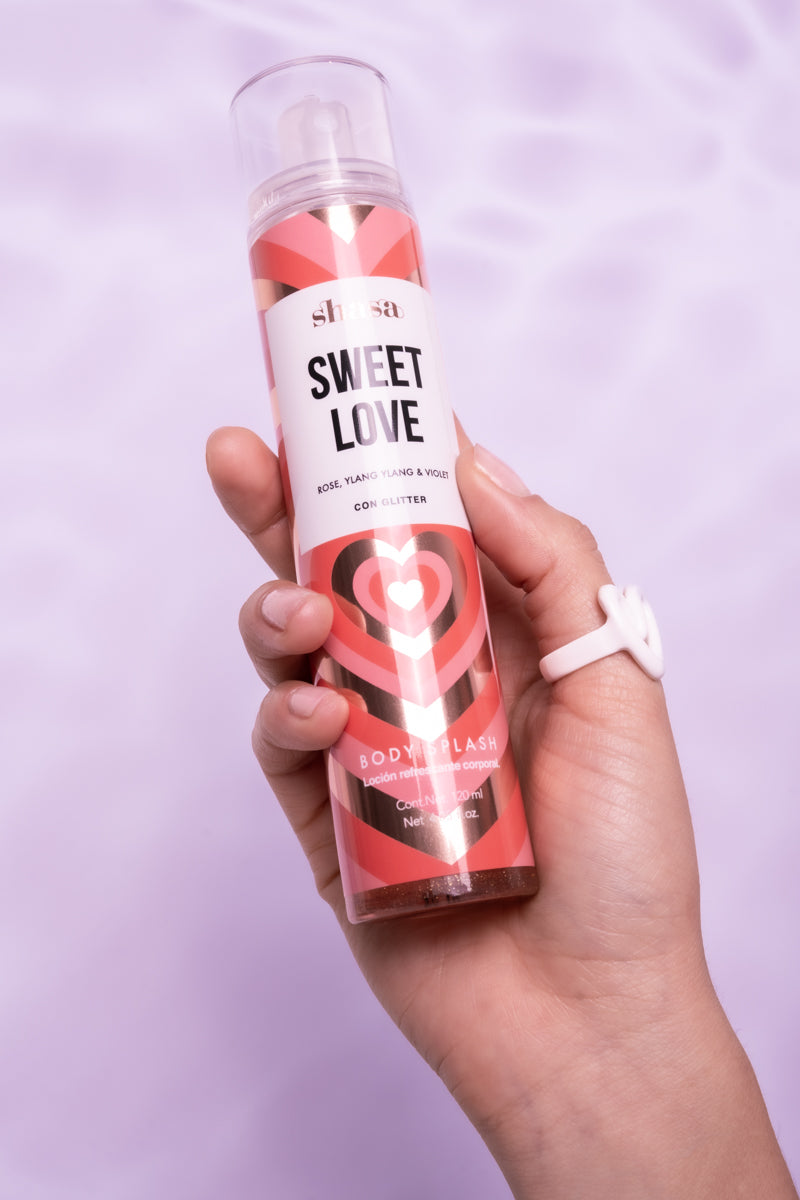 Body splash glitter Sweet Love ROSA
