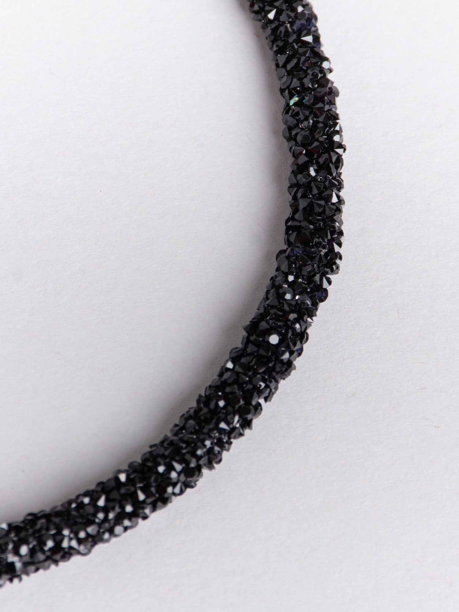 Glitter thin headband BLACK