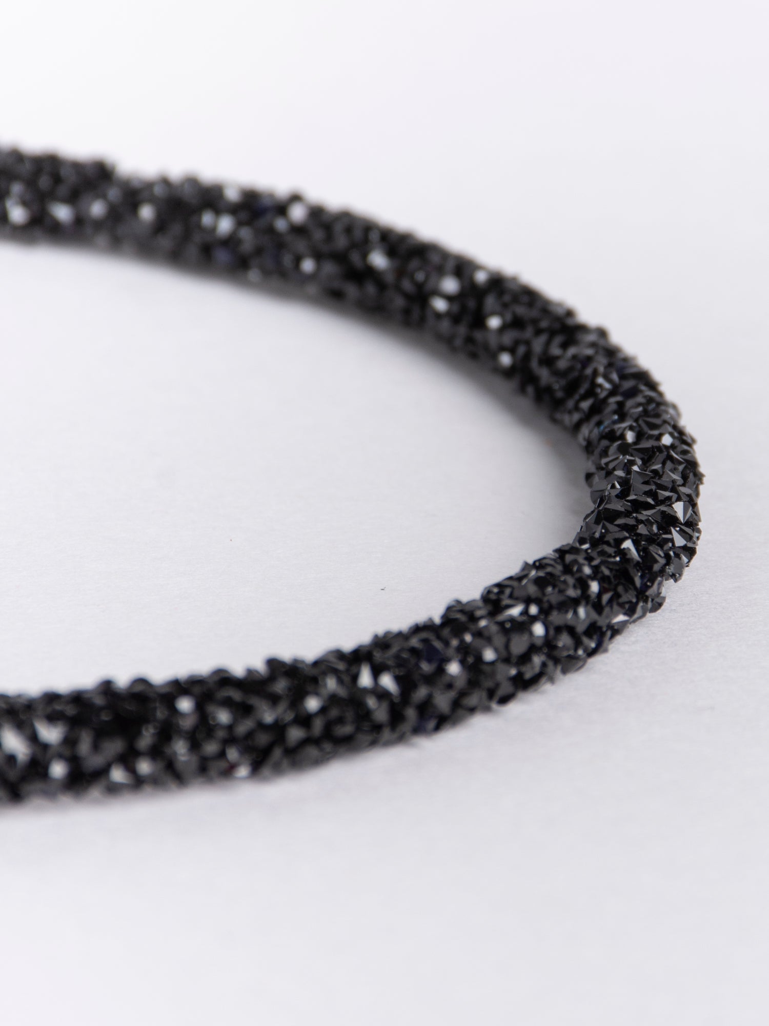 Glitter thin headband BLACK