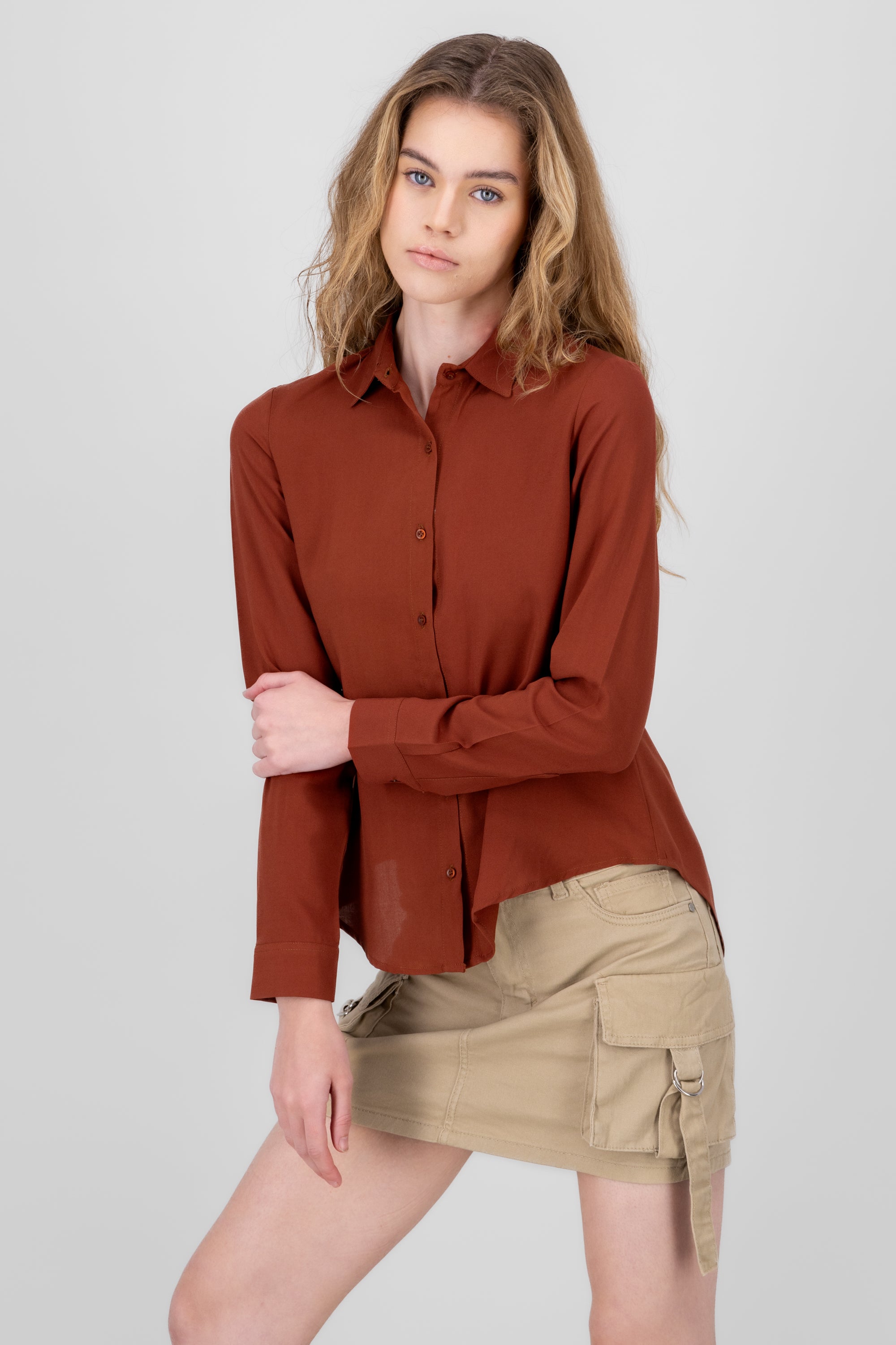 Lisa Long Manga Shirt CAMEL