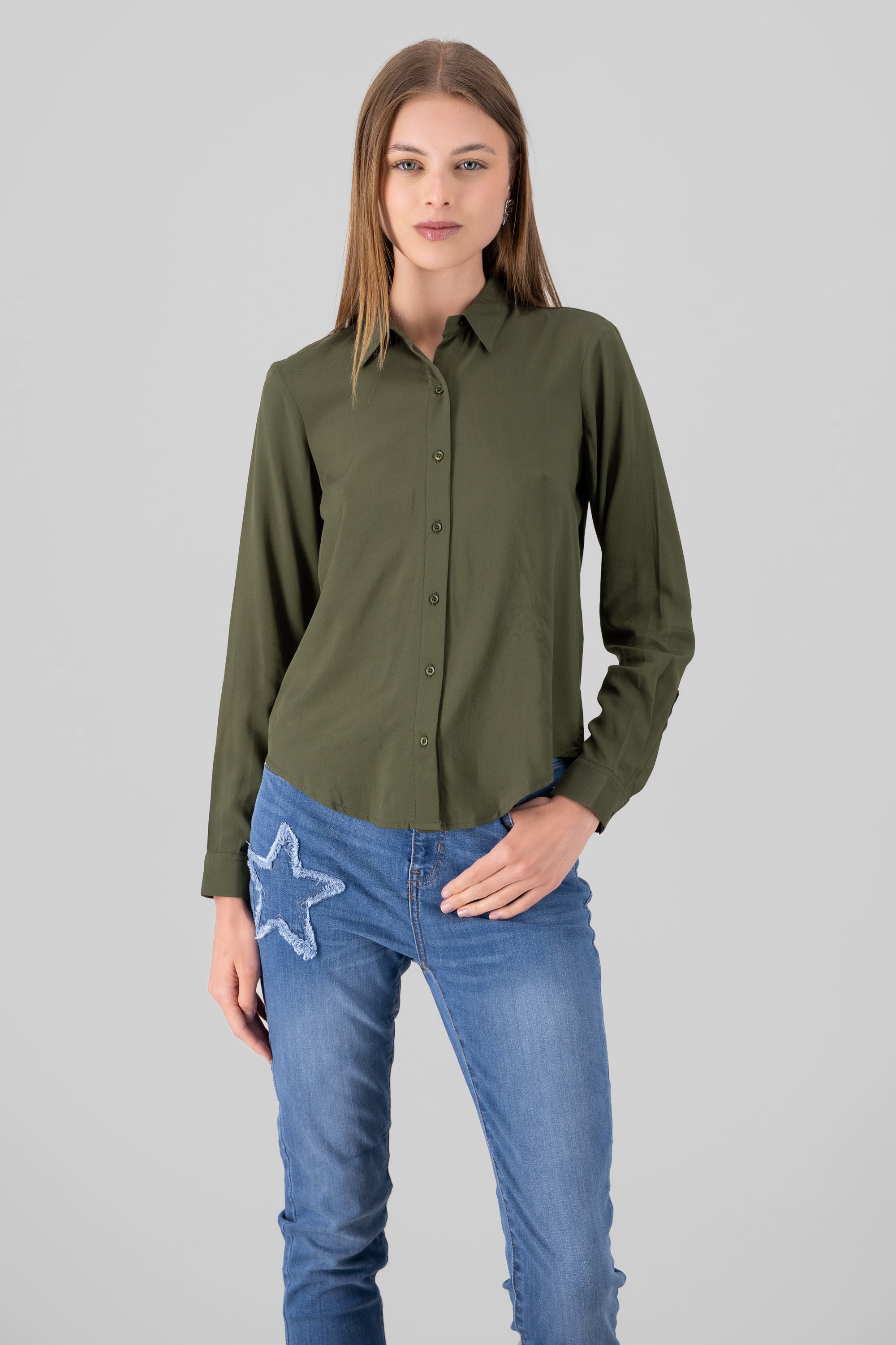 Lisa Long Manga Shirt OLIVE