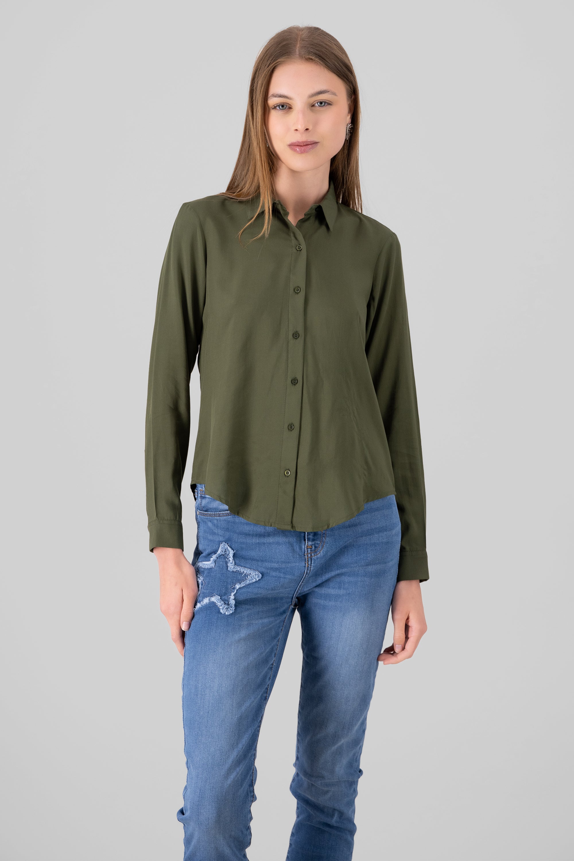 Lisa Long Manga Shirt OLIVE