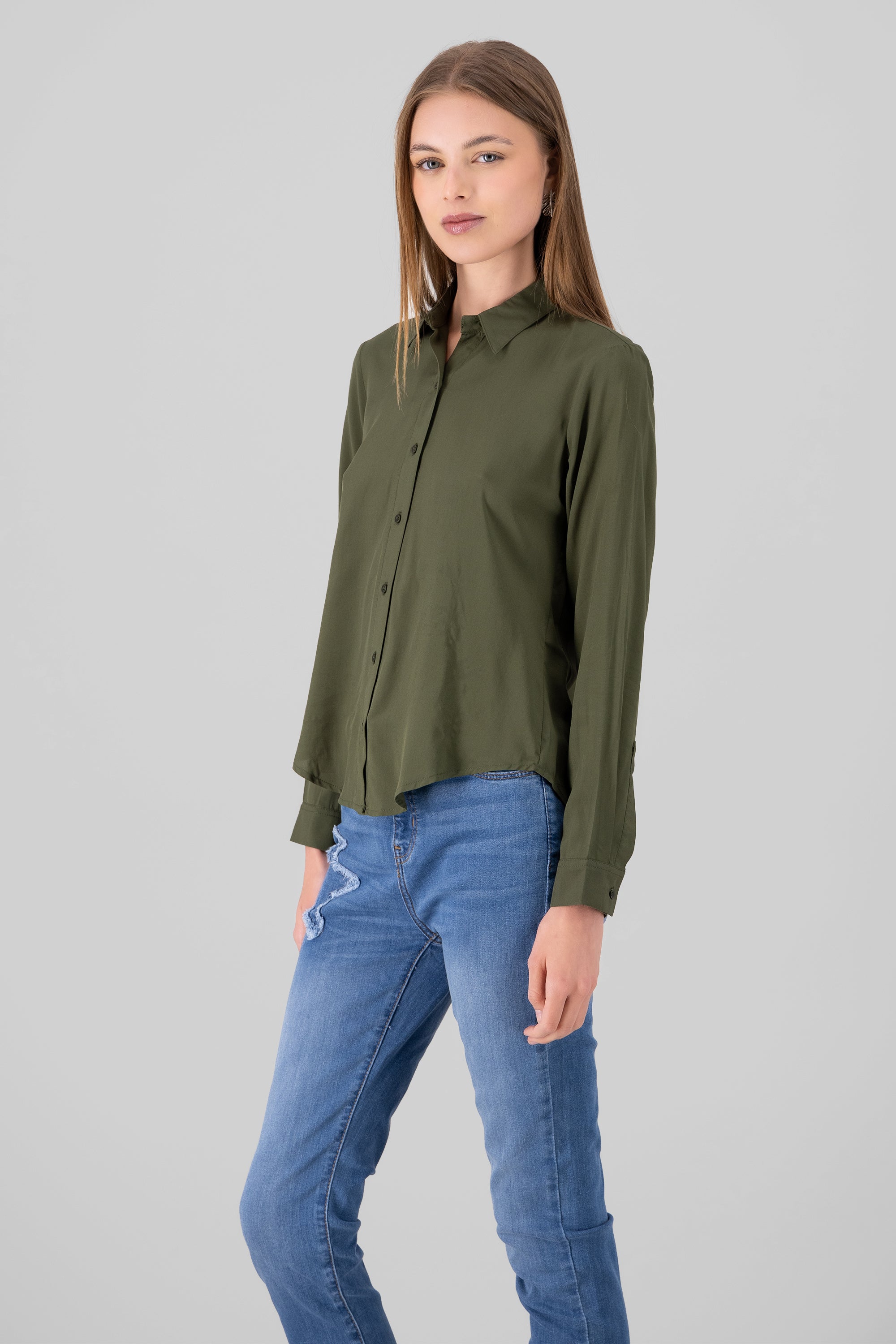 Lisa Long Manga Shirt OLIVE