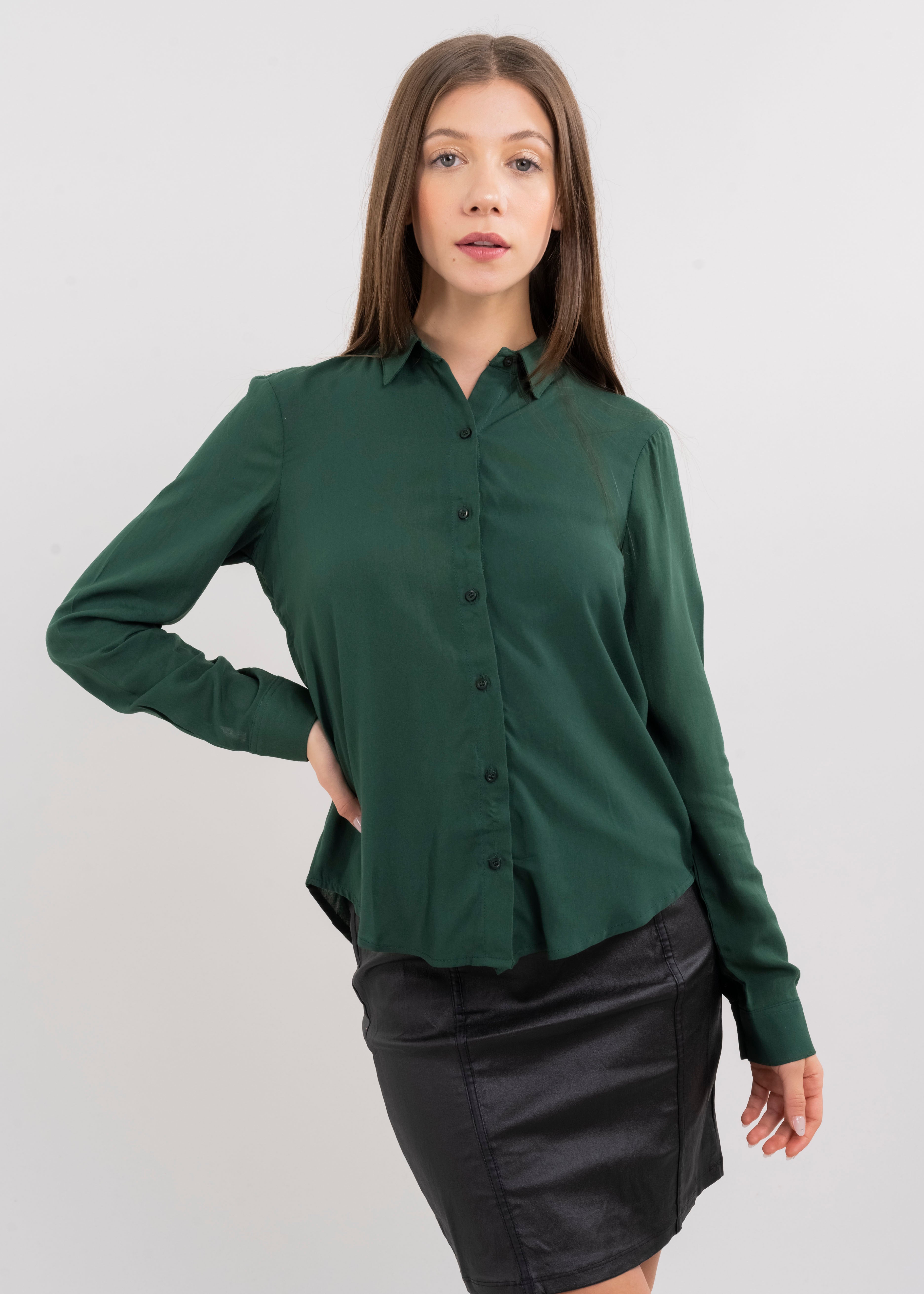 Lisa Long Manga Shirt Green hunter