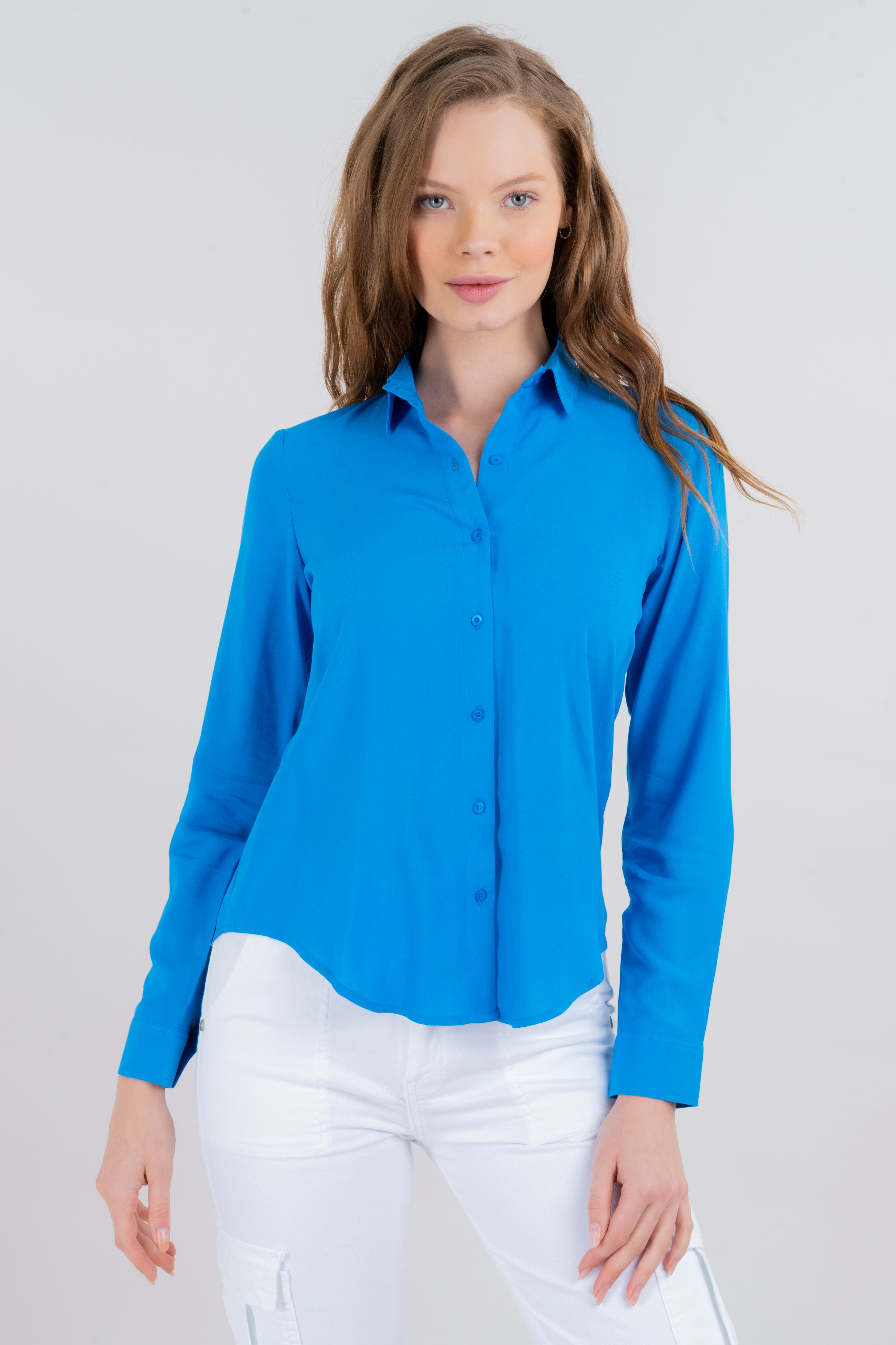 Lisa Long Manga Shirt Electric blue