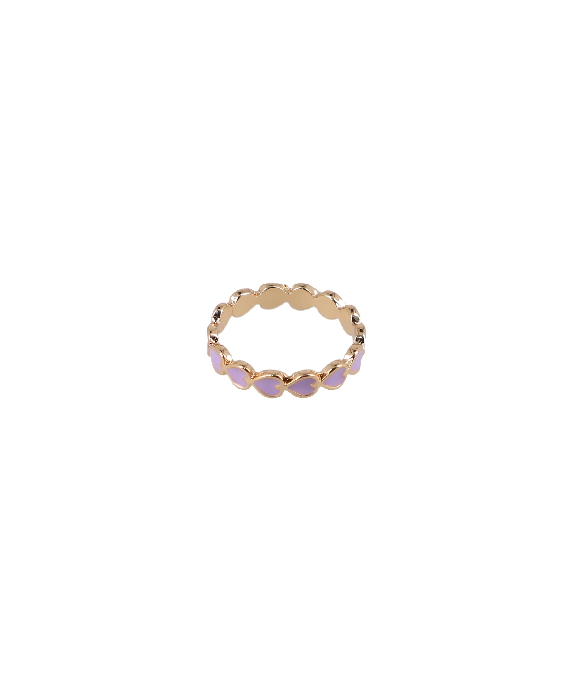 Anillo Multi Corazones Color LILA