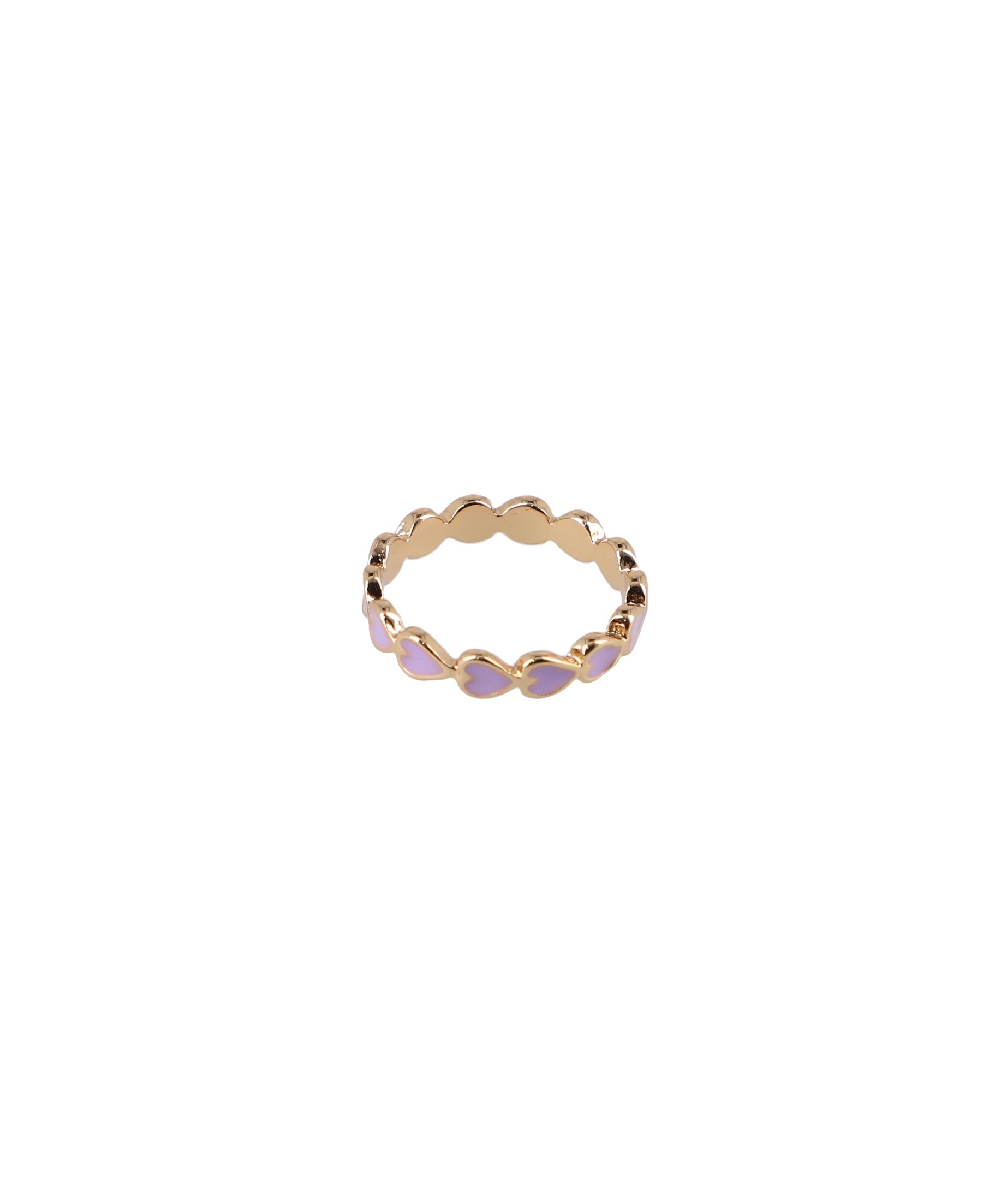 Anillo Multi Corazones Color LILA