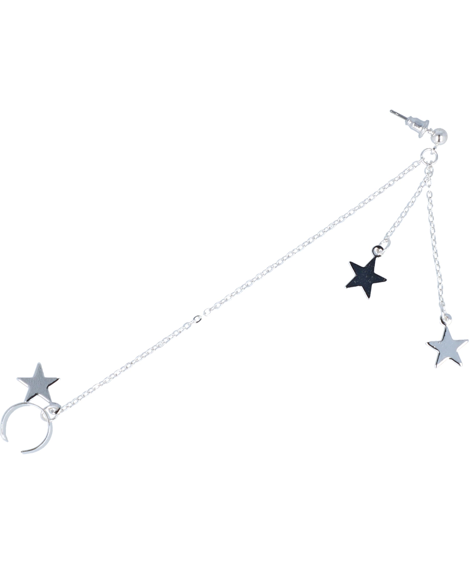 Earcuff Colgante Estrella PLATA