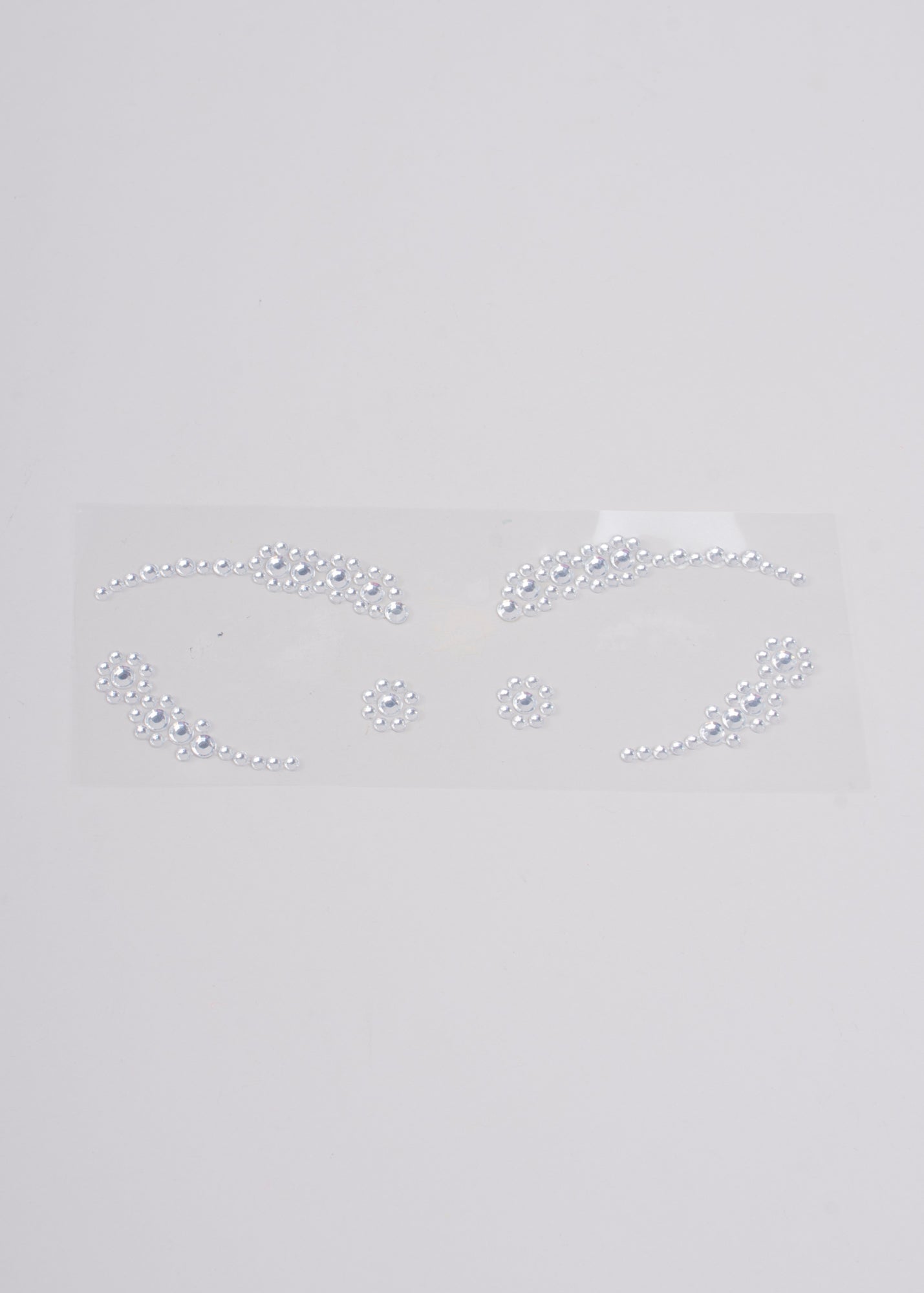 Adhesive pearl template eyes TRANSPARENT