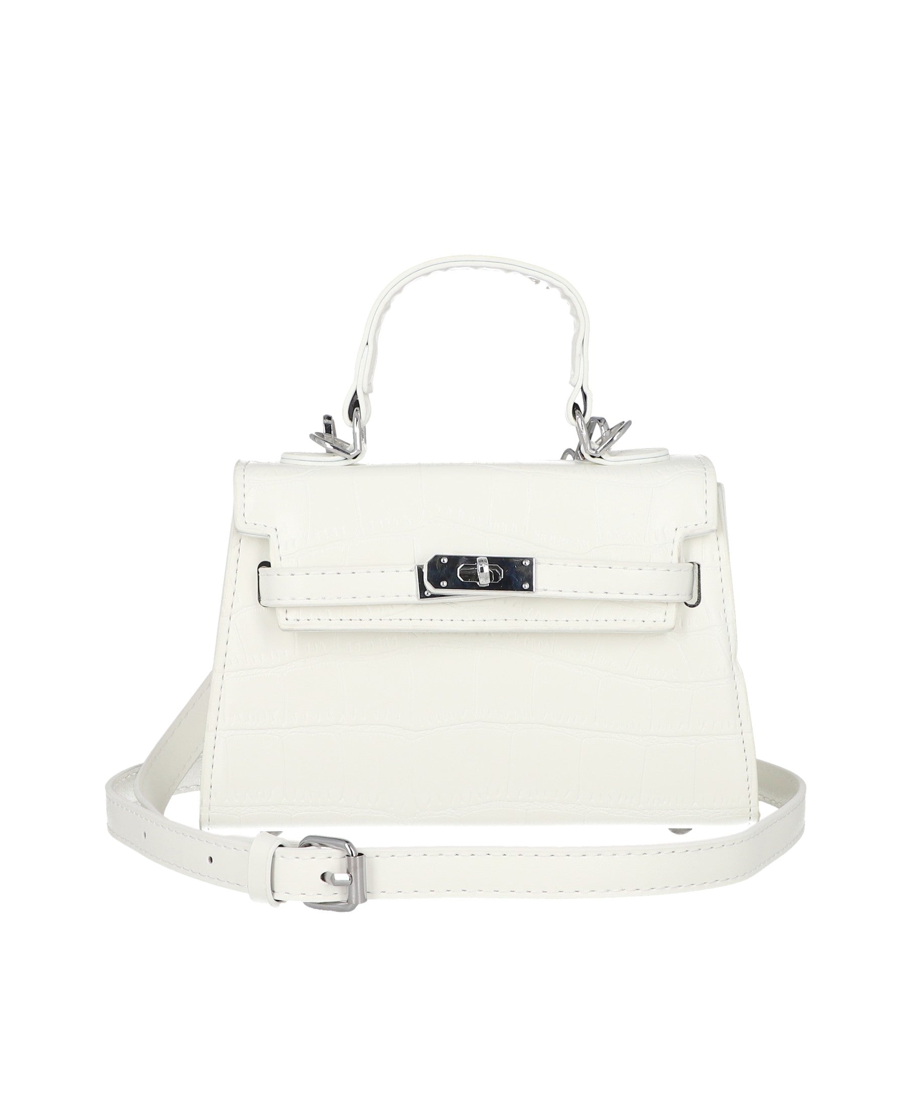 Bolsa Crossbody Estructurada Textura BLANCO