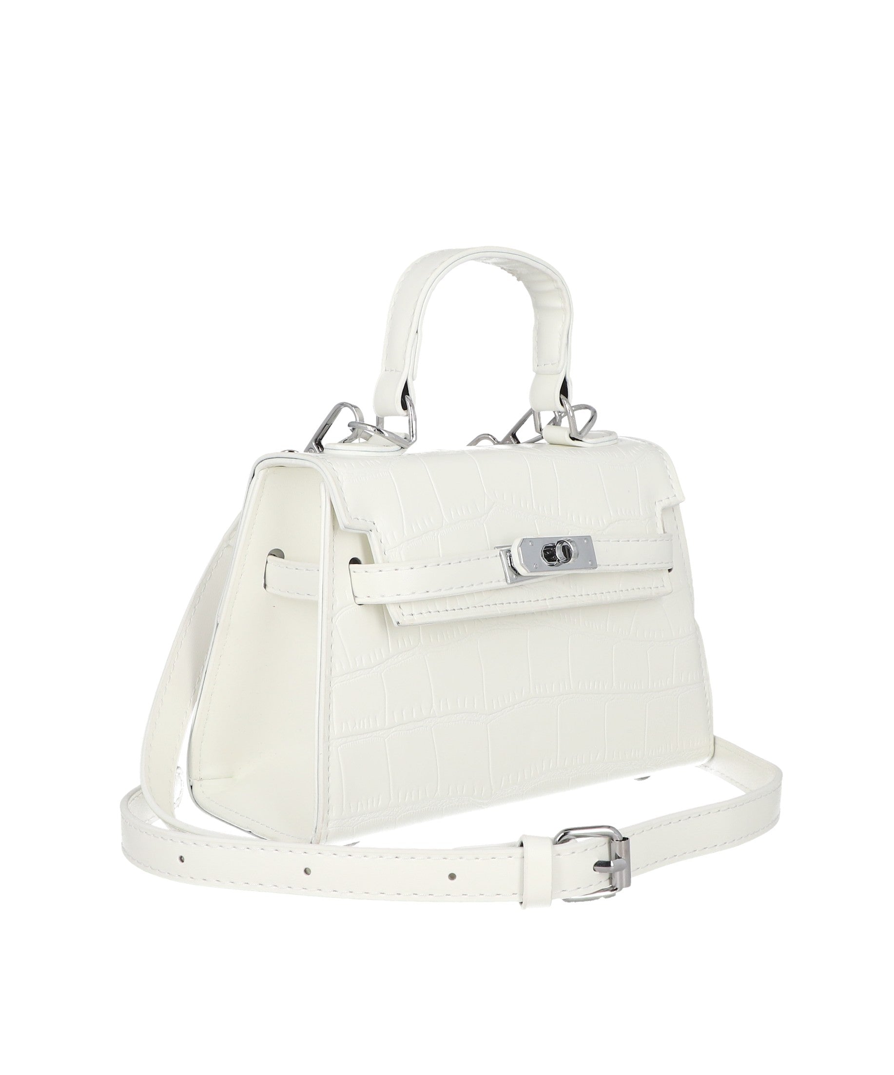 Bolsa Crossbody Estructurada Textura BLANCO