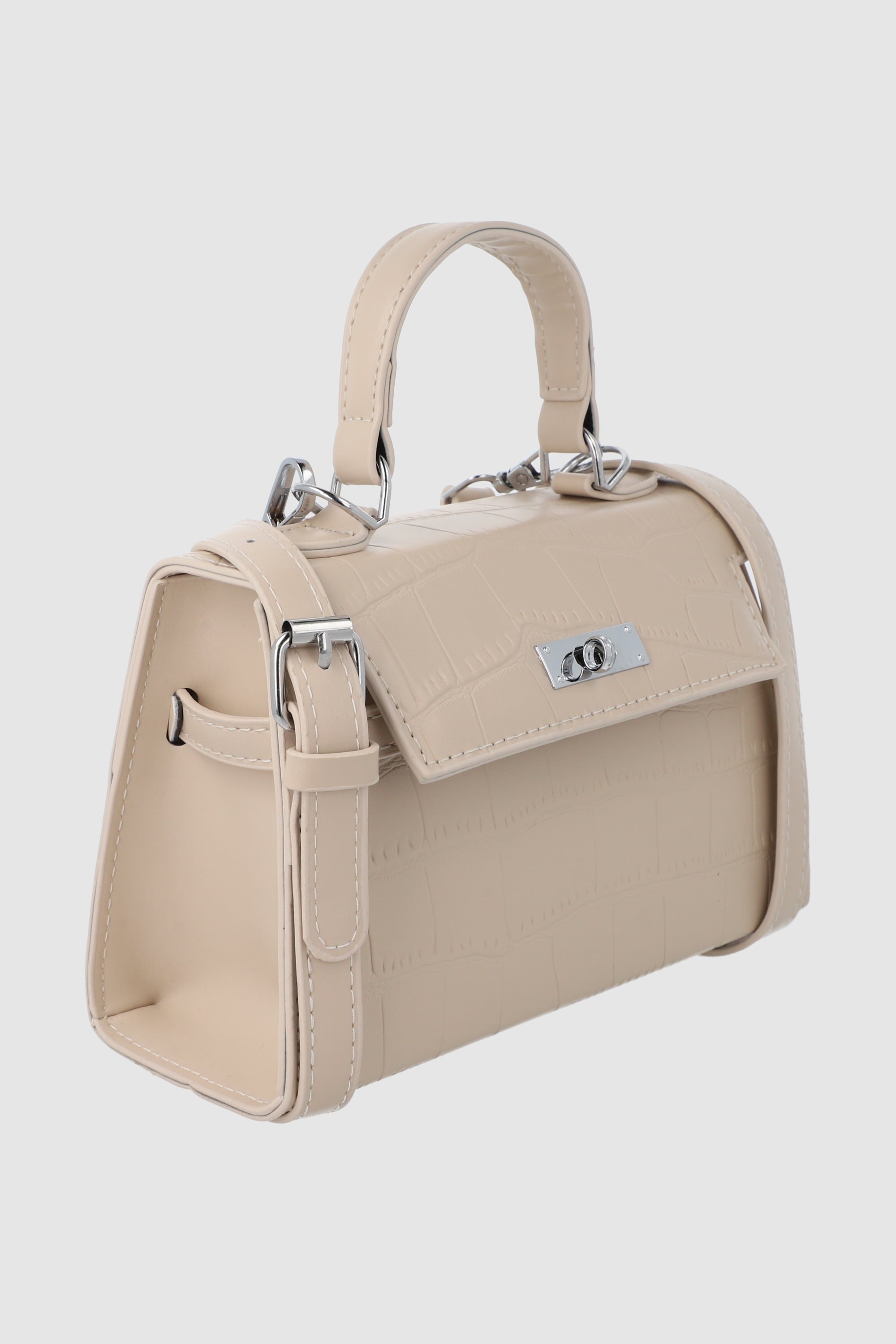 Bolsa Crossbody Estructurada Textura TAUPE