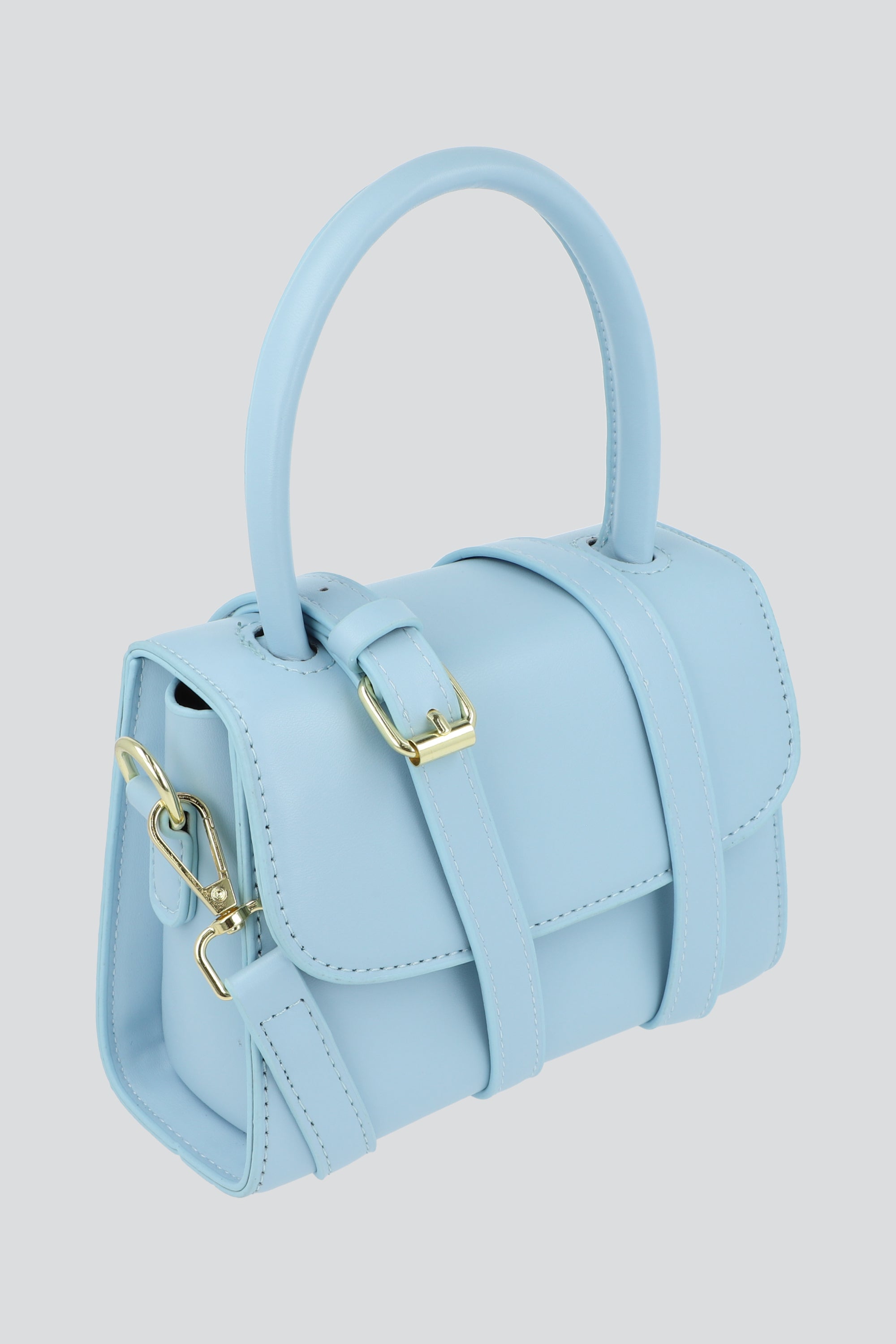 Bolsa Crossbody Monocolor AZUL PASTEL