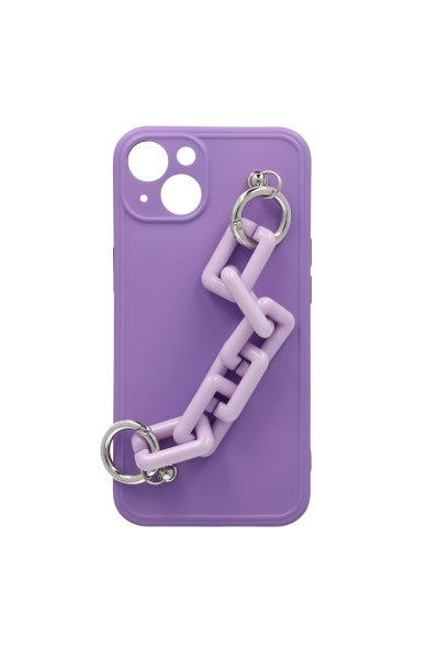 Funda Celular I13 Cadena LILA