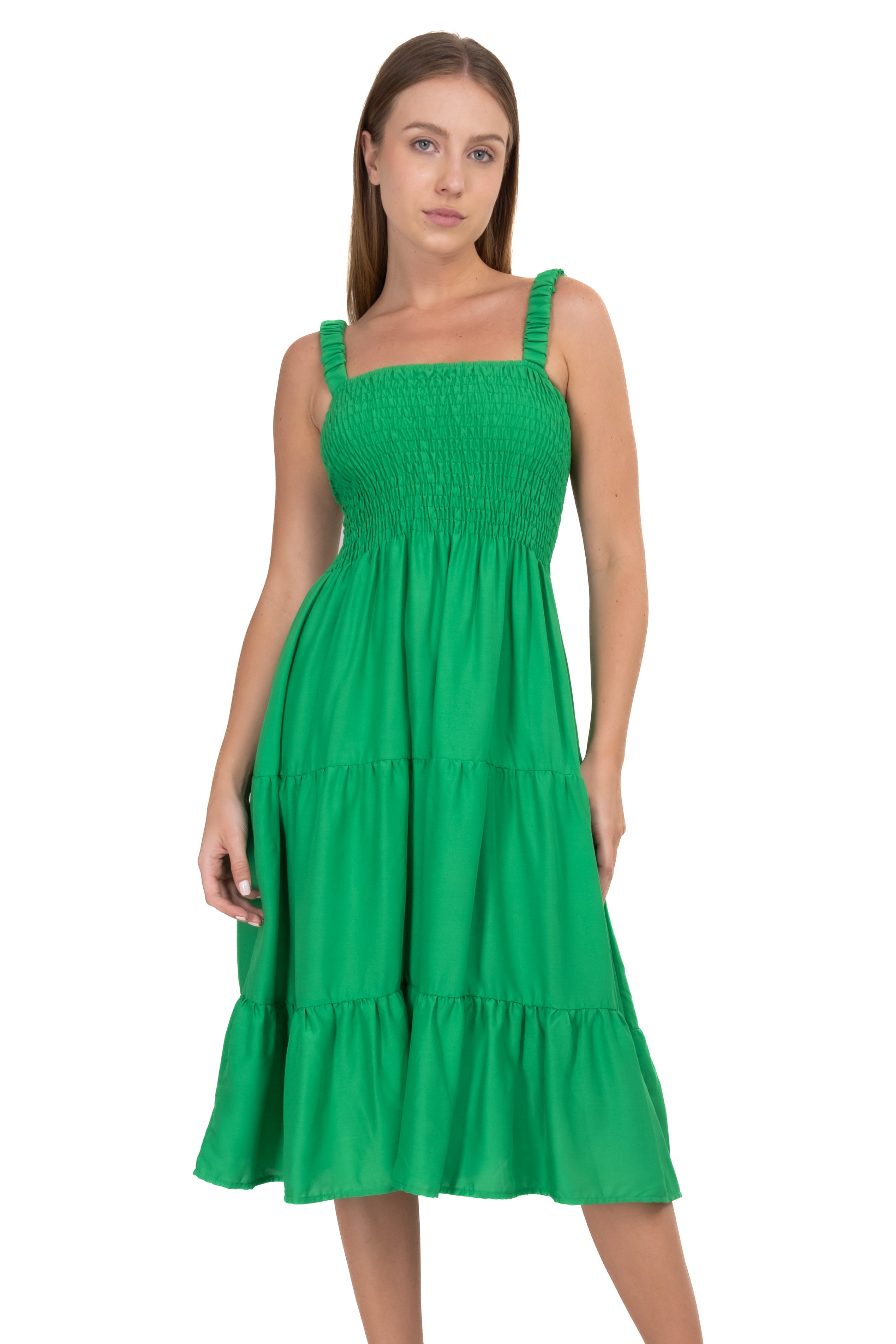 Midi dress spring GREEN