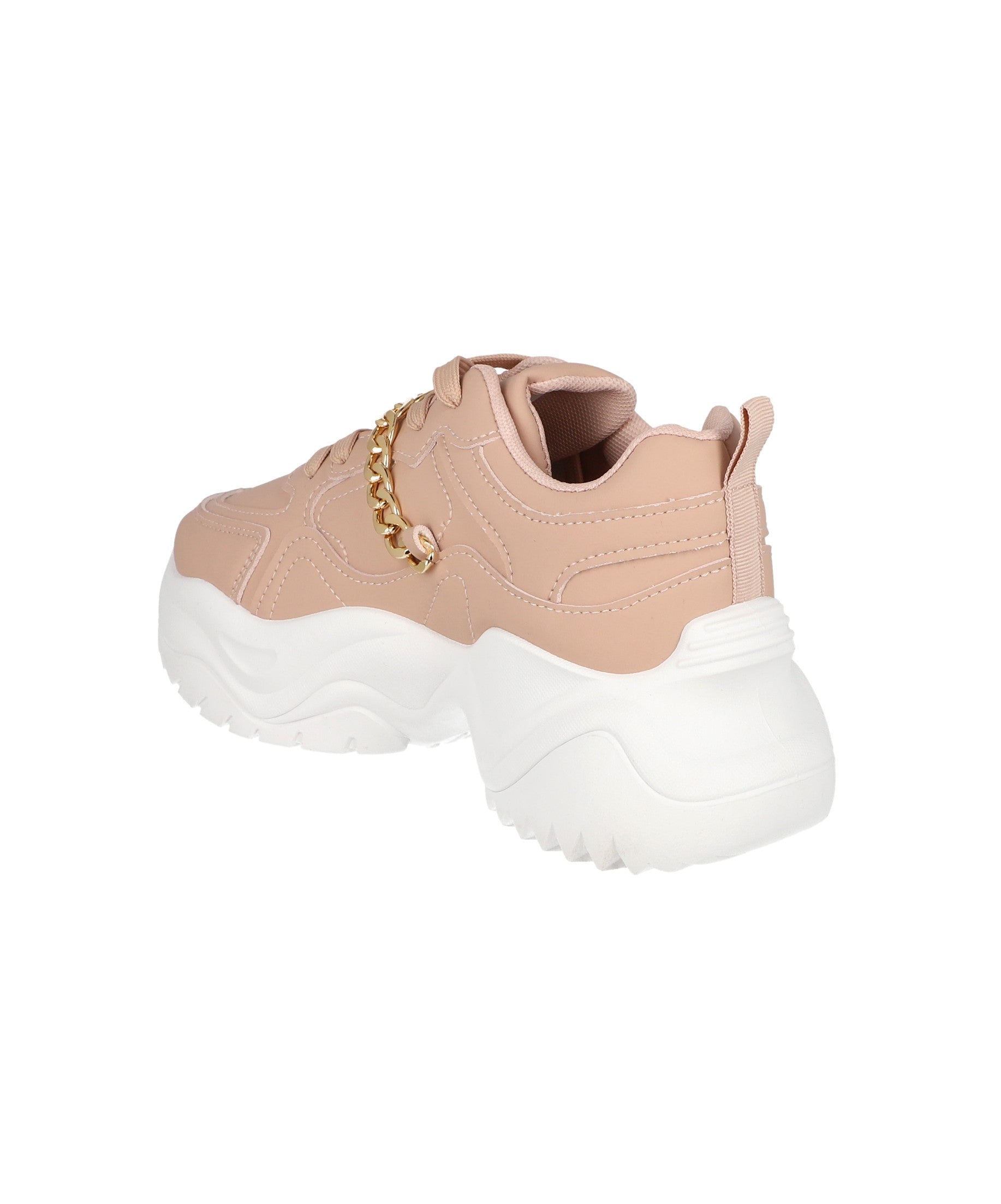 Tenis chunky cadena NUDE