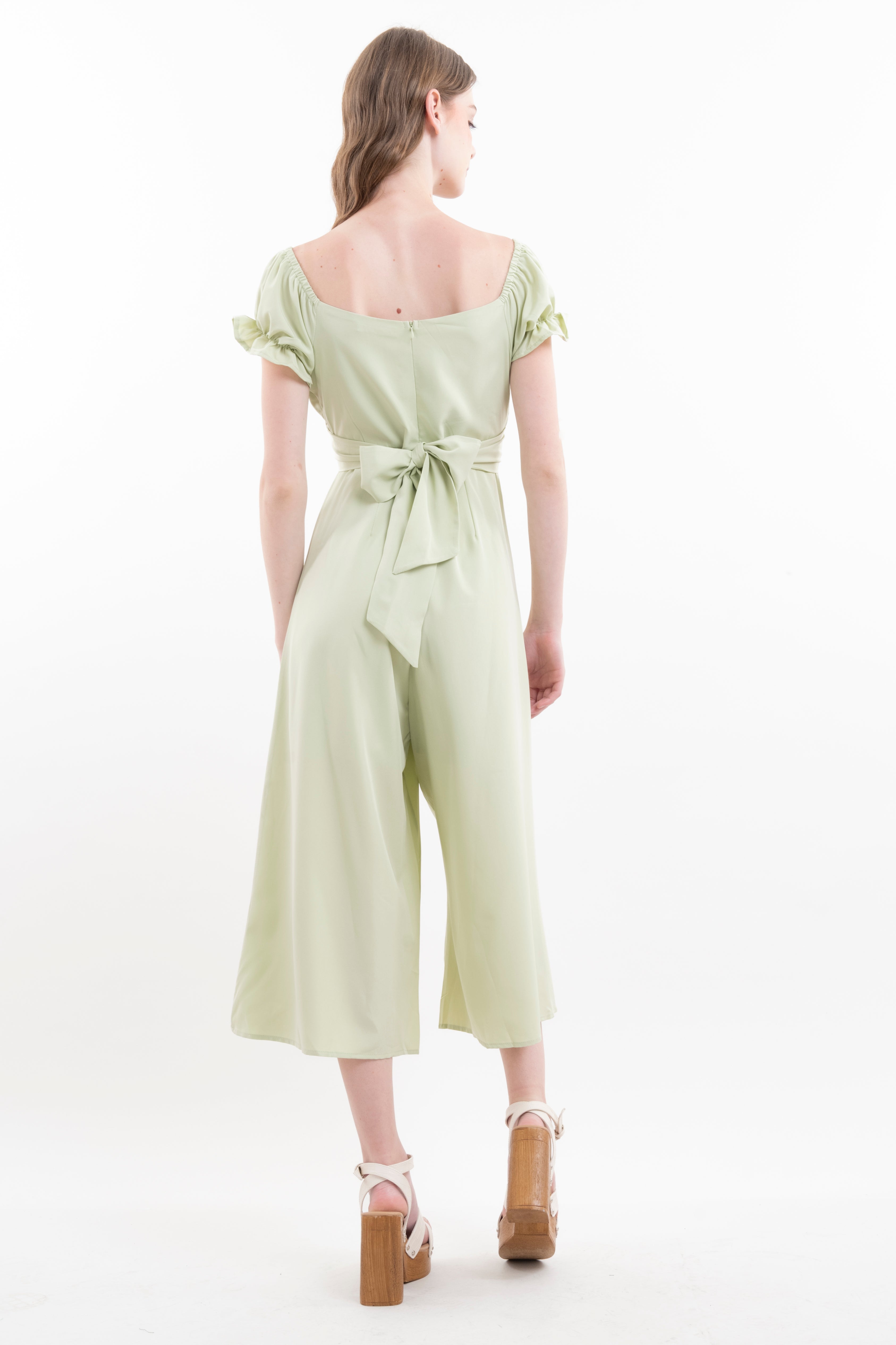 Jumpsuit Midi Fruncido Amplio MENTA