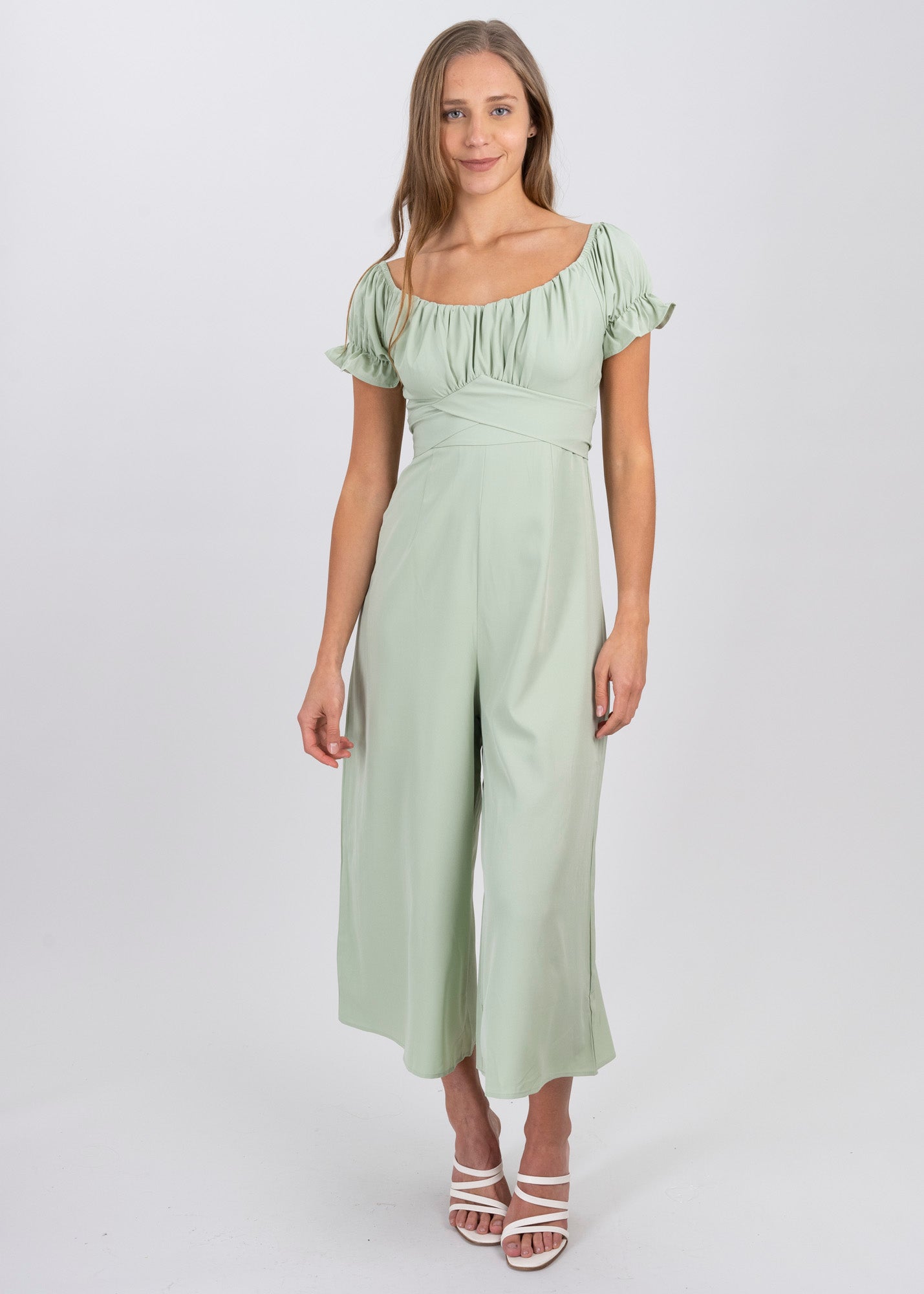 Jumpsuit Midi Fruncido Amplio MENTA