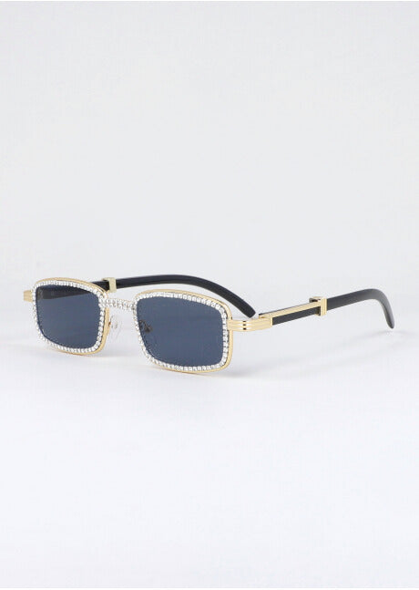 SQUARE SUN LENSES INCRUSED BRIGHT Black