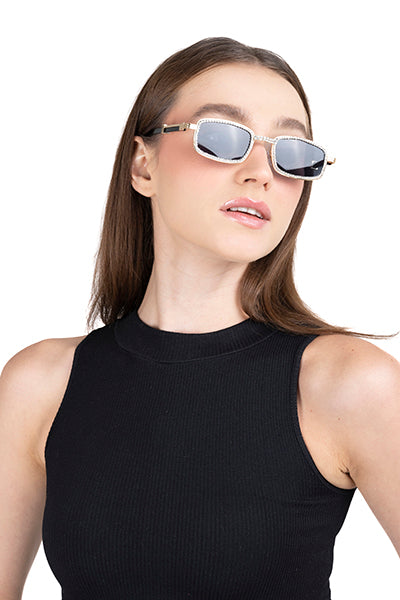 SQUARE SUN LENSES INCRUSED BRIGHT Black