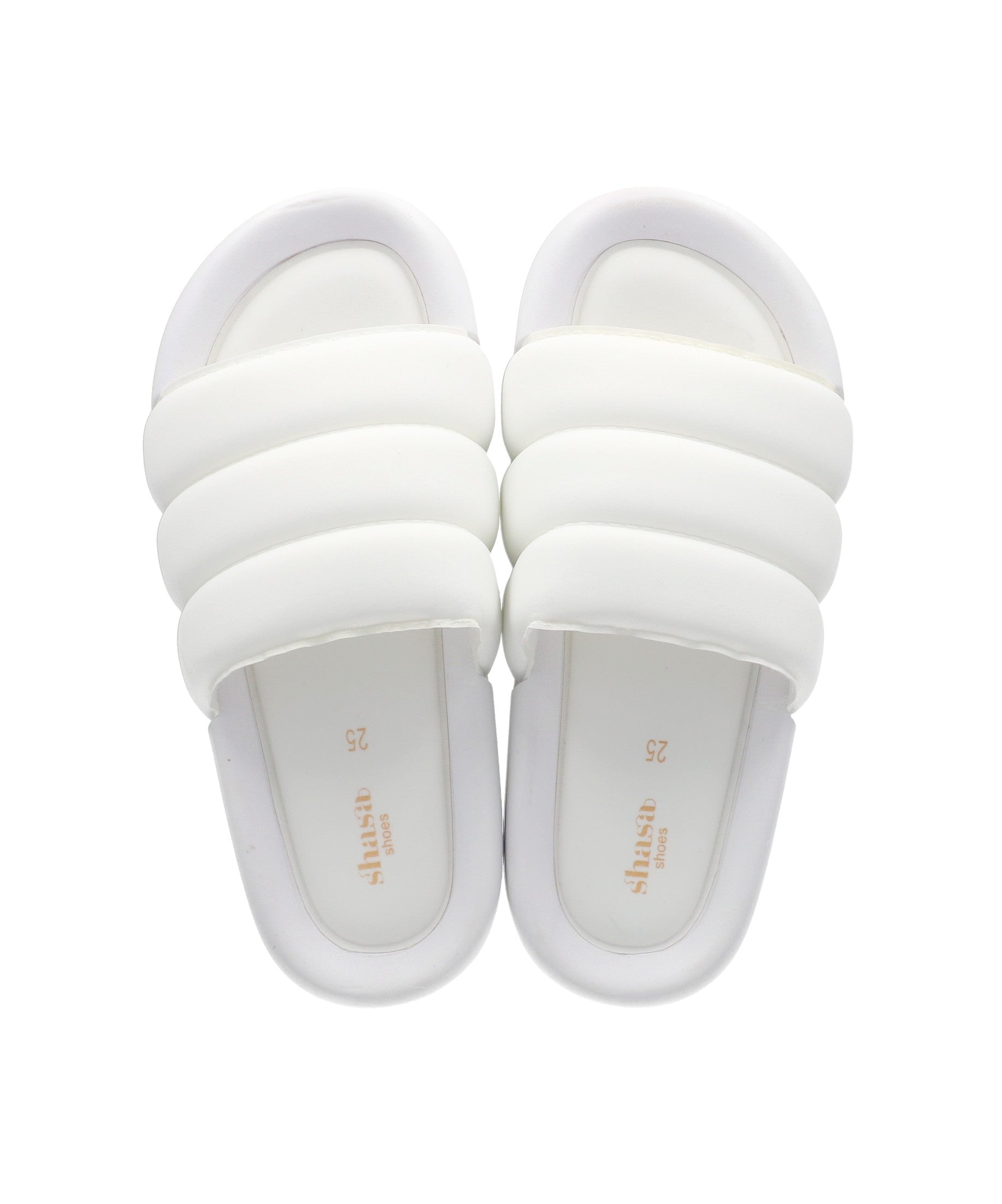 Chunky Capiton Sandals WHITE