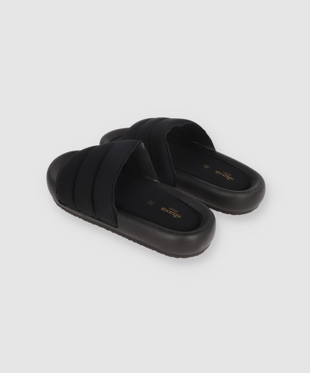 Chunky Capiton Sandals BLACK