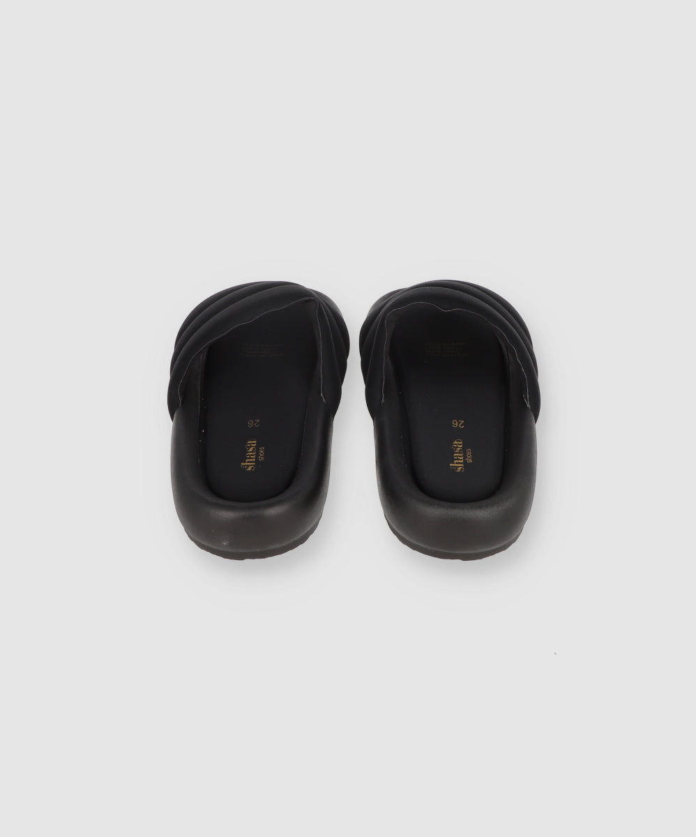 Chunky Capiton Sandals BLACK