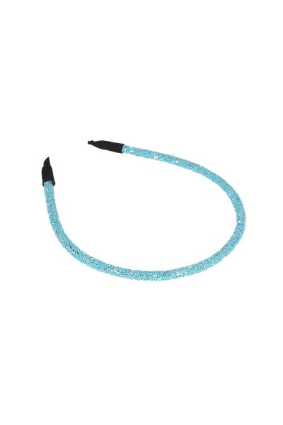 Glitter thin headband BLUE