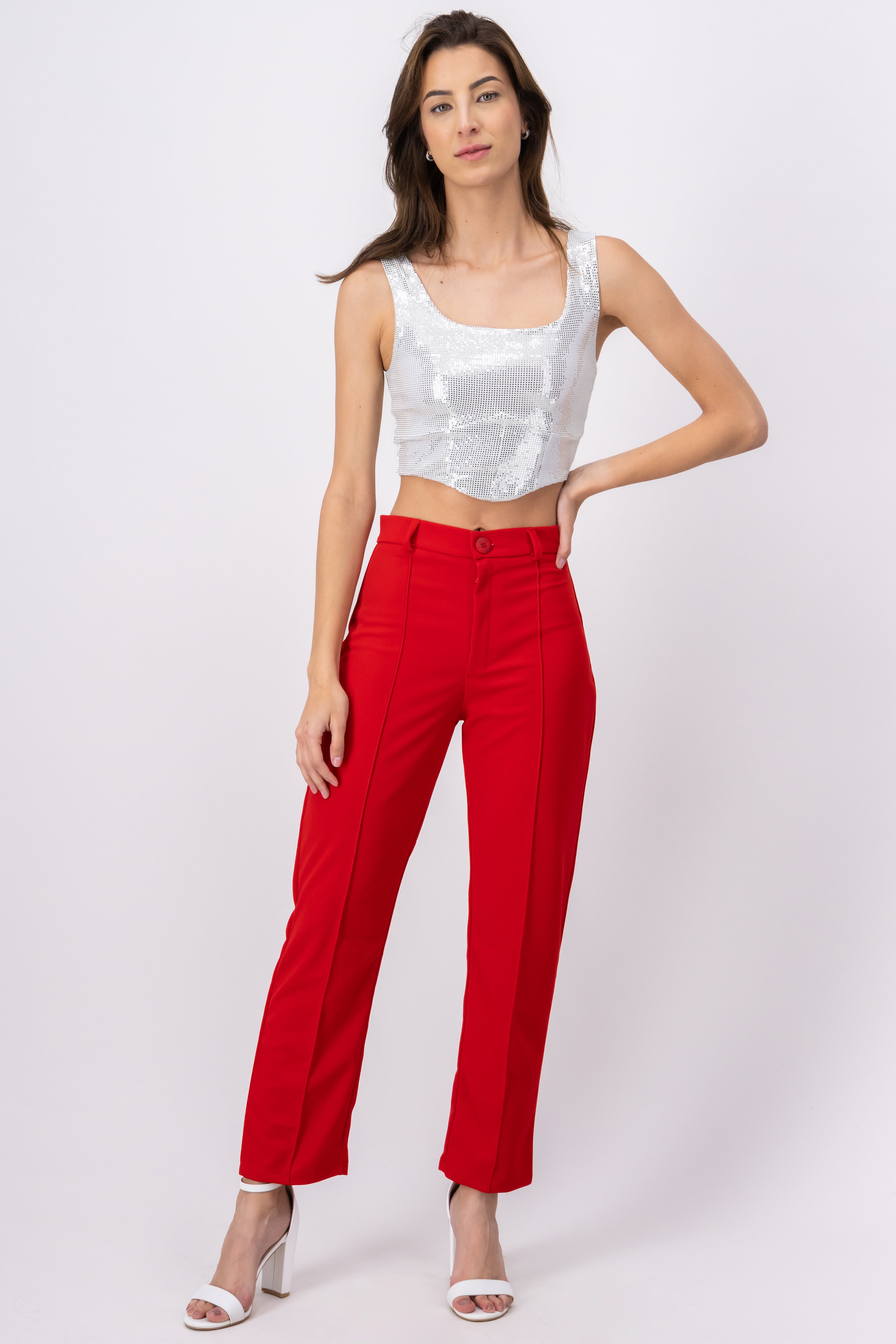 Pantalón Corto Capri ROJO CEREZA