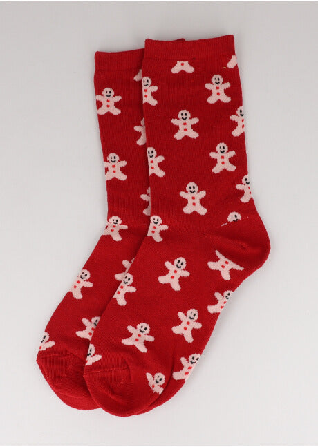 Christmas sock cookie ginger RED