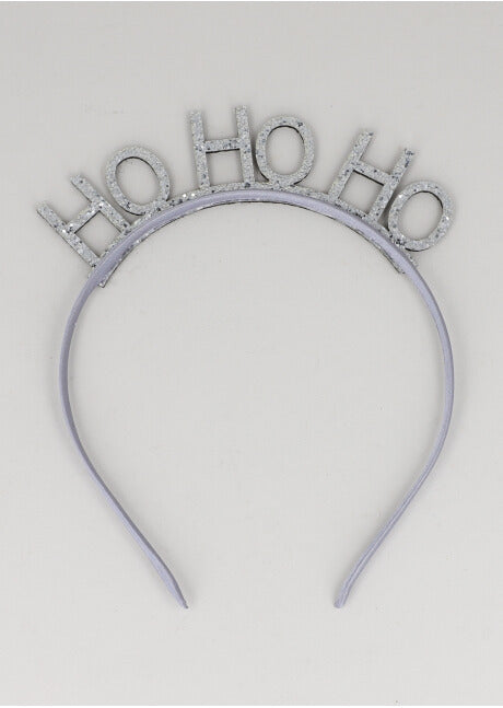 CHRISTMAS HO HO HOH DIADEMA SILVER