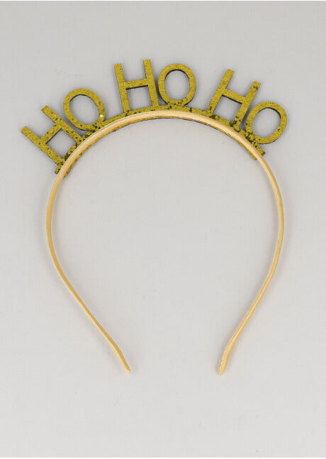 CHRISTMAS HO HO HOH DIADEMA GOLD