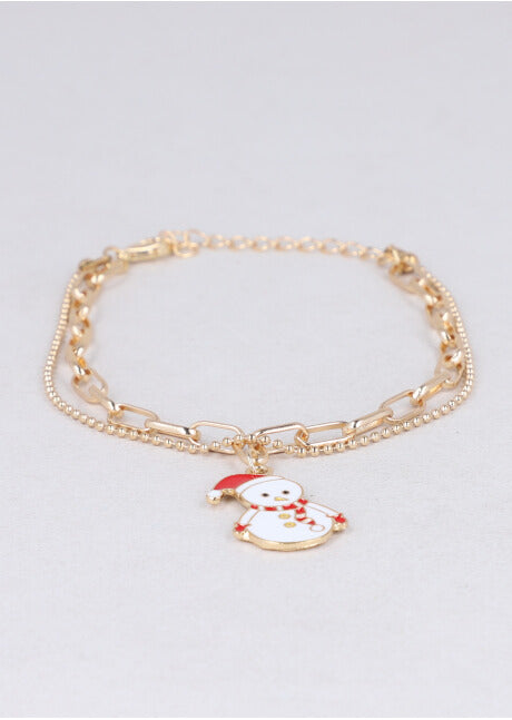 Snowman bracelet GOLD