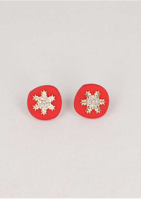 Circulo copo earrings RED