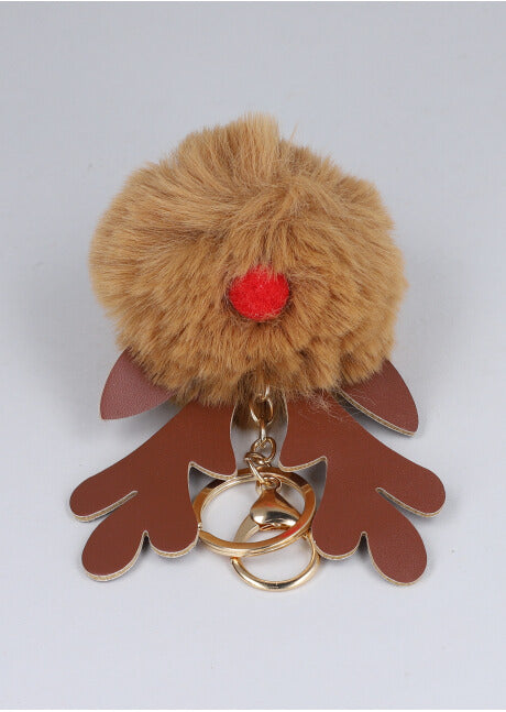 Fluffy Reno Keychain COFFEE