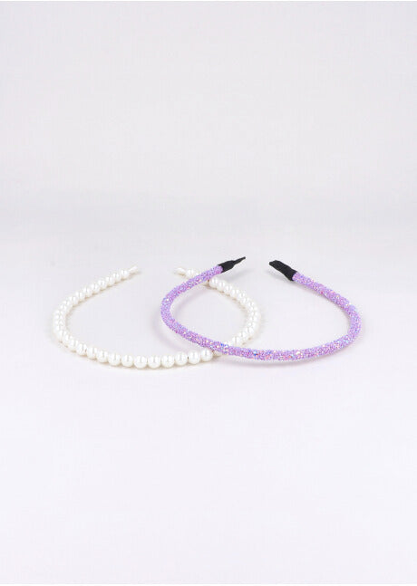 Set 2 shine headbands LILAC