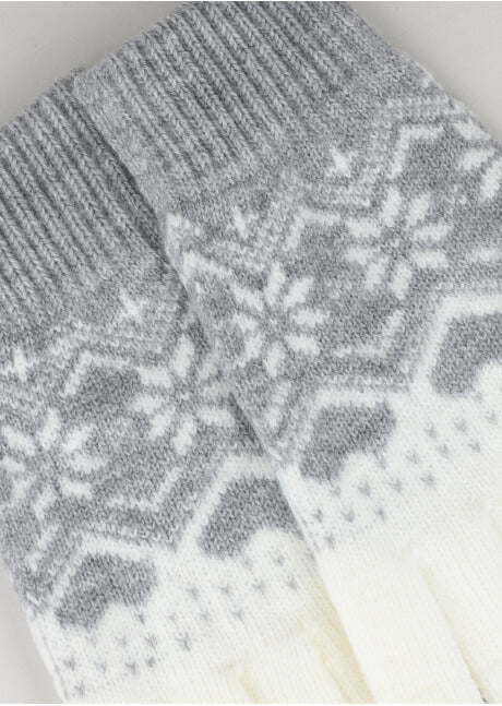 Christmas fabric gloves GREY