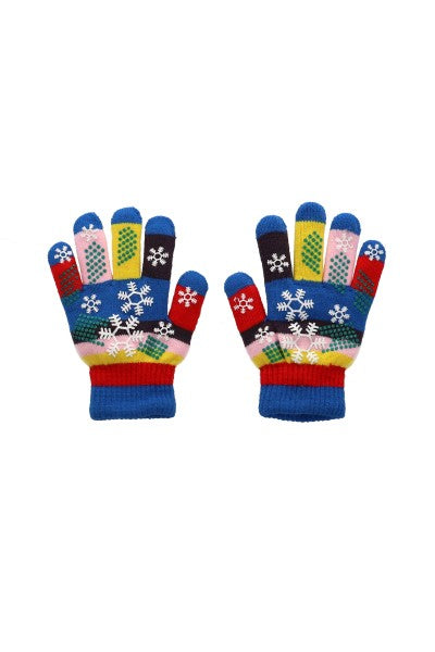 Guantes Tejidos Navideños Multicolor MULTICOLOR