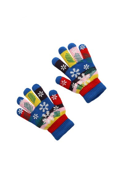 Guantes Tejidos Navideños Multicolor MULTICOLOR