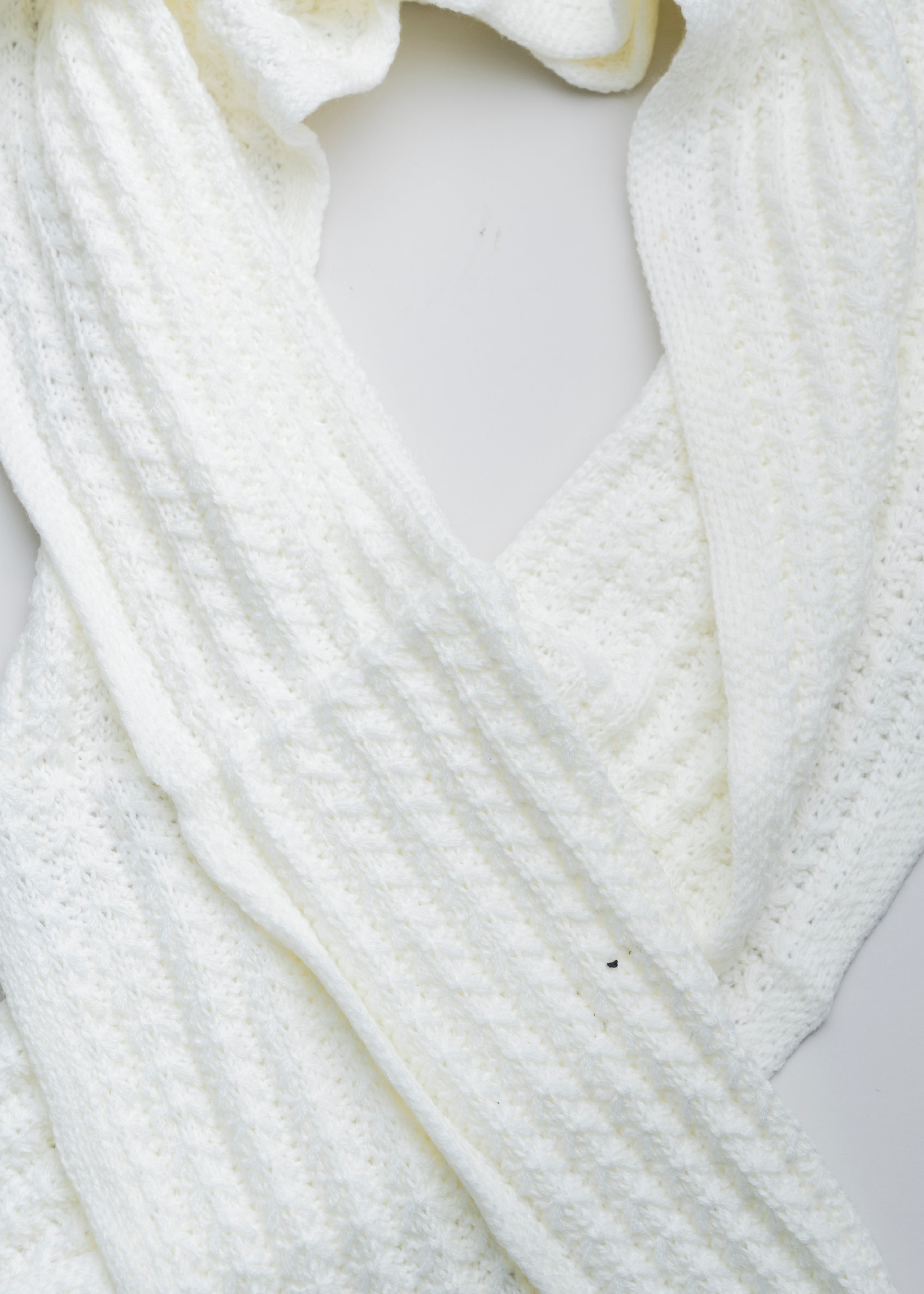 Woven scarf WHITE